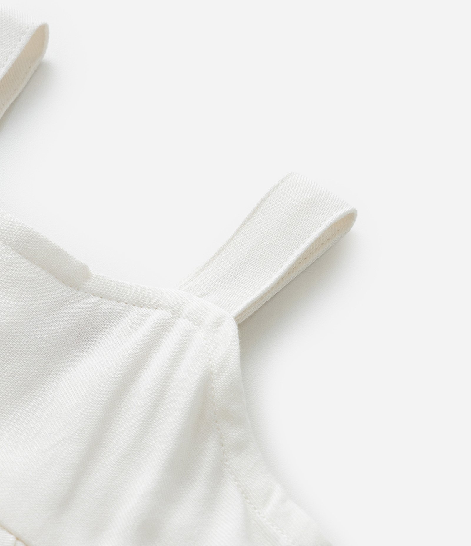 Conjunto Infantil Curto em Tricoline com Babados - Tam 3 a 18 Meses Off White 10