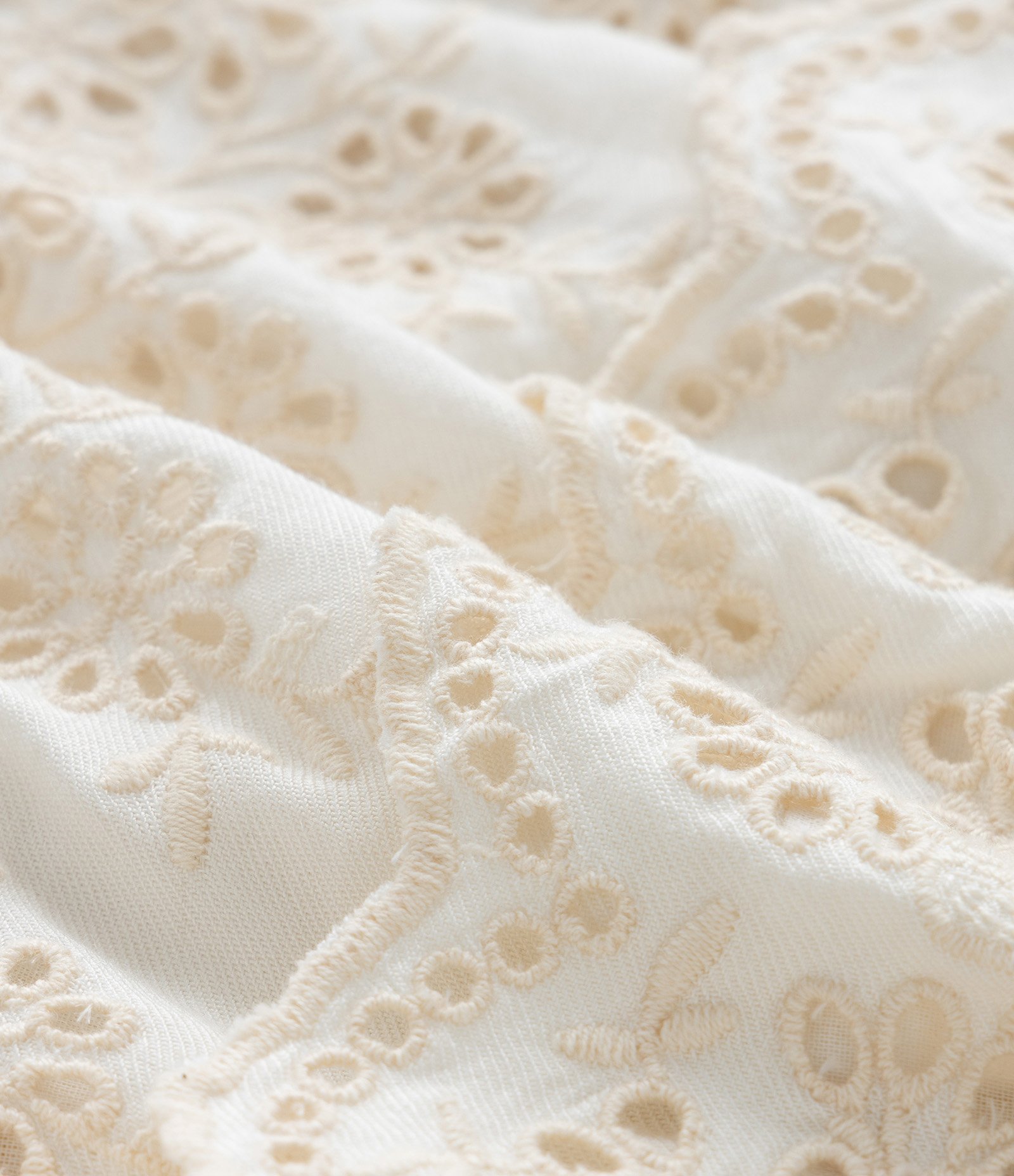 Conjunto Infantil Curto em Tricoline com Babados - Tam 3 a 18 Meses Off White 8