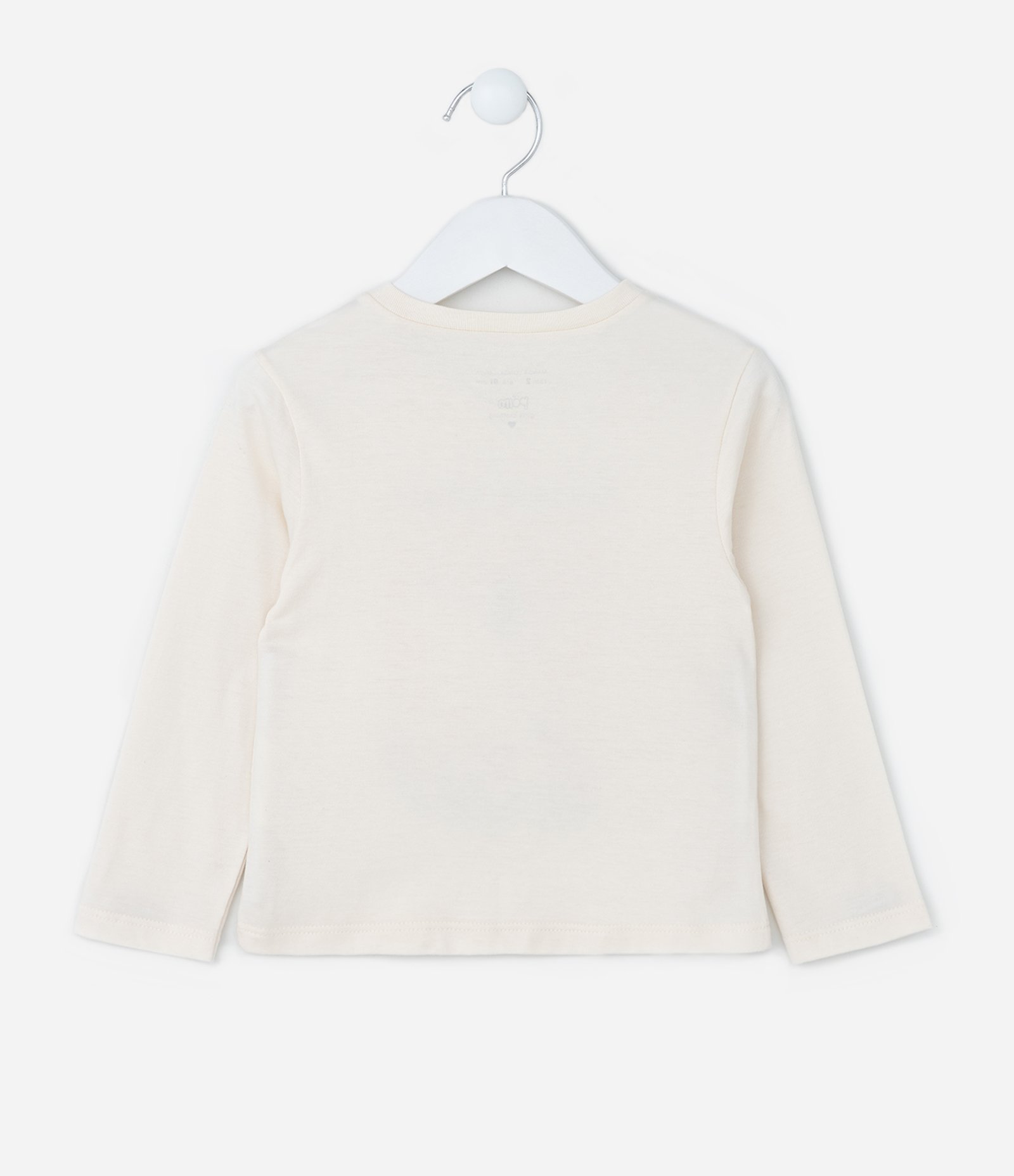 Blusa Infantil com Estampa Cachorro de Óculos - Tam 1 a 6 Anos Off White 2
