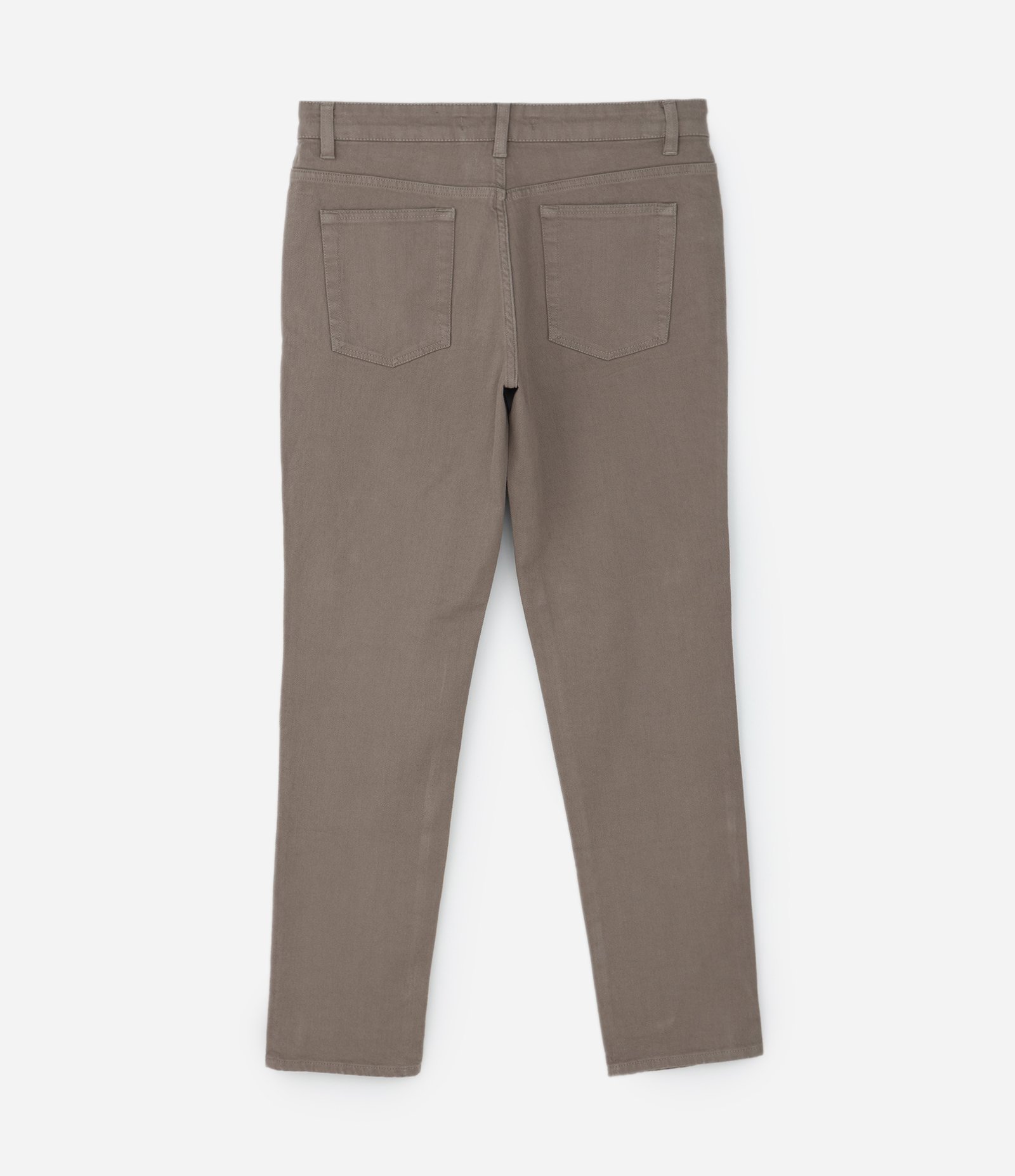 Calça em Sarja com Elastano Marrom 6