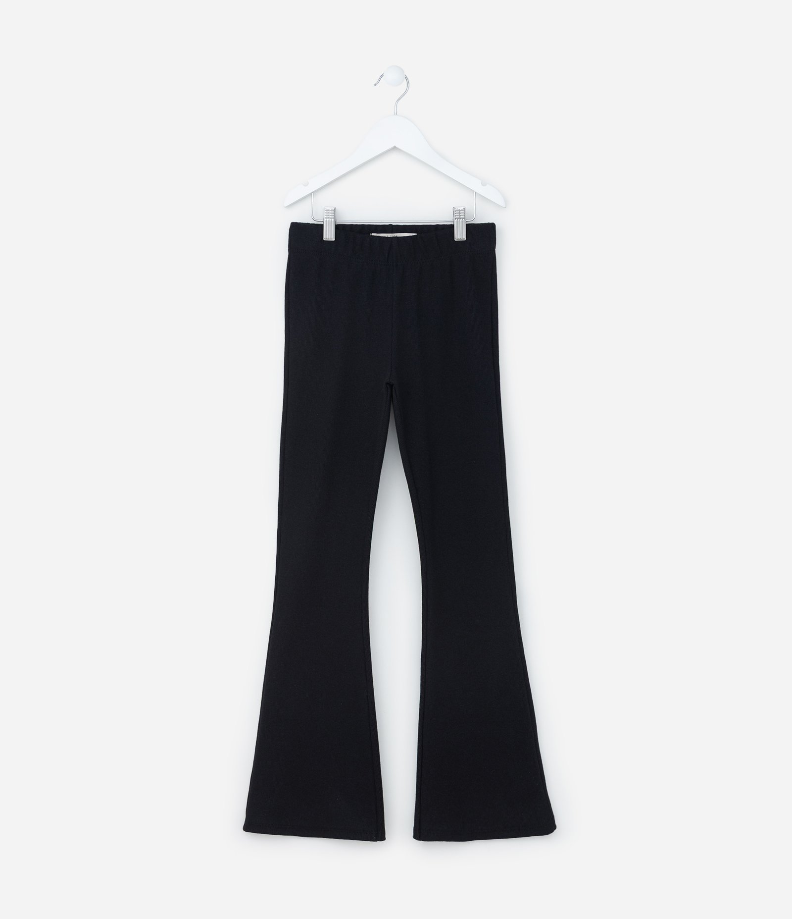 Calça Flare Infantil Básica em Ribana - Tam 5 a 14 anos Preto 1