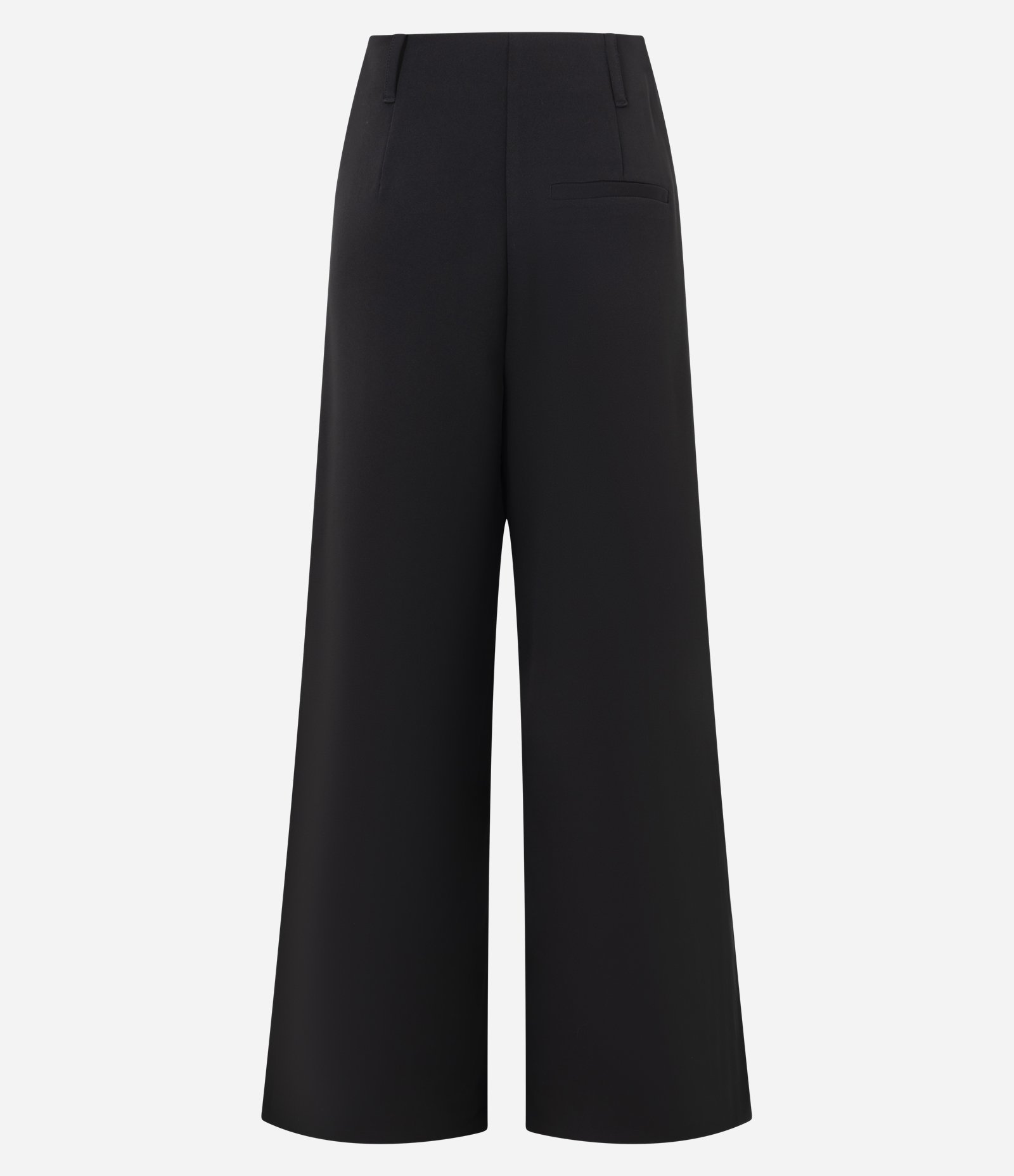 Calça Wide Leg Alfaiatada com Pregas Duplas Preto 3