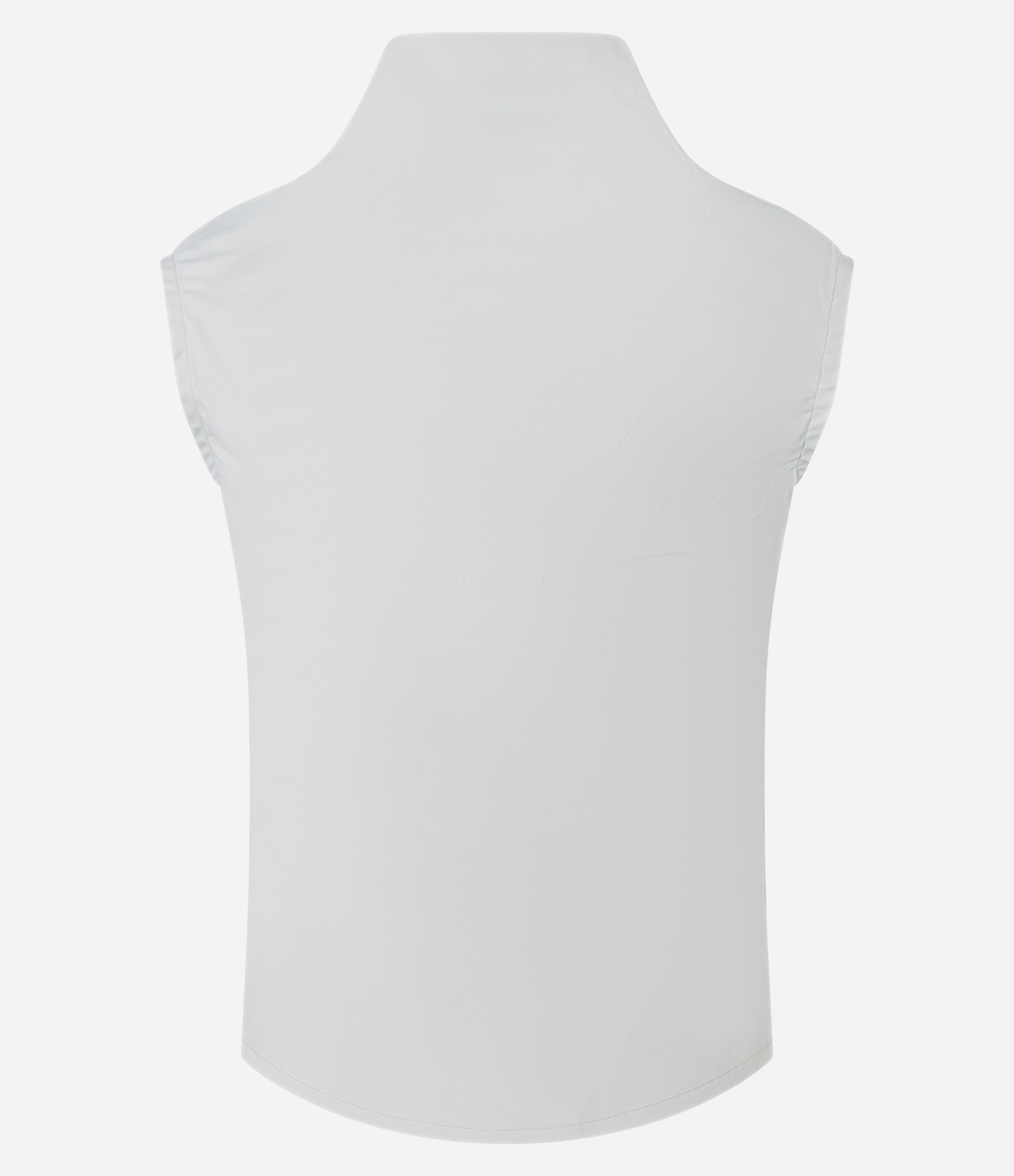 Blusa com Gola Alta Ampla e Sem Manga Gelo 5