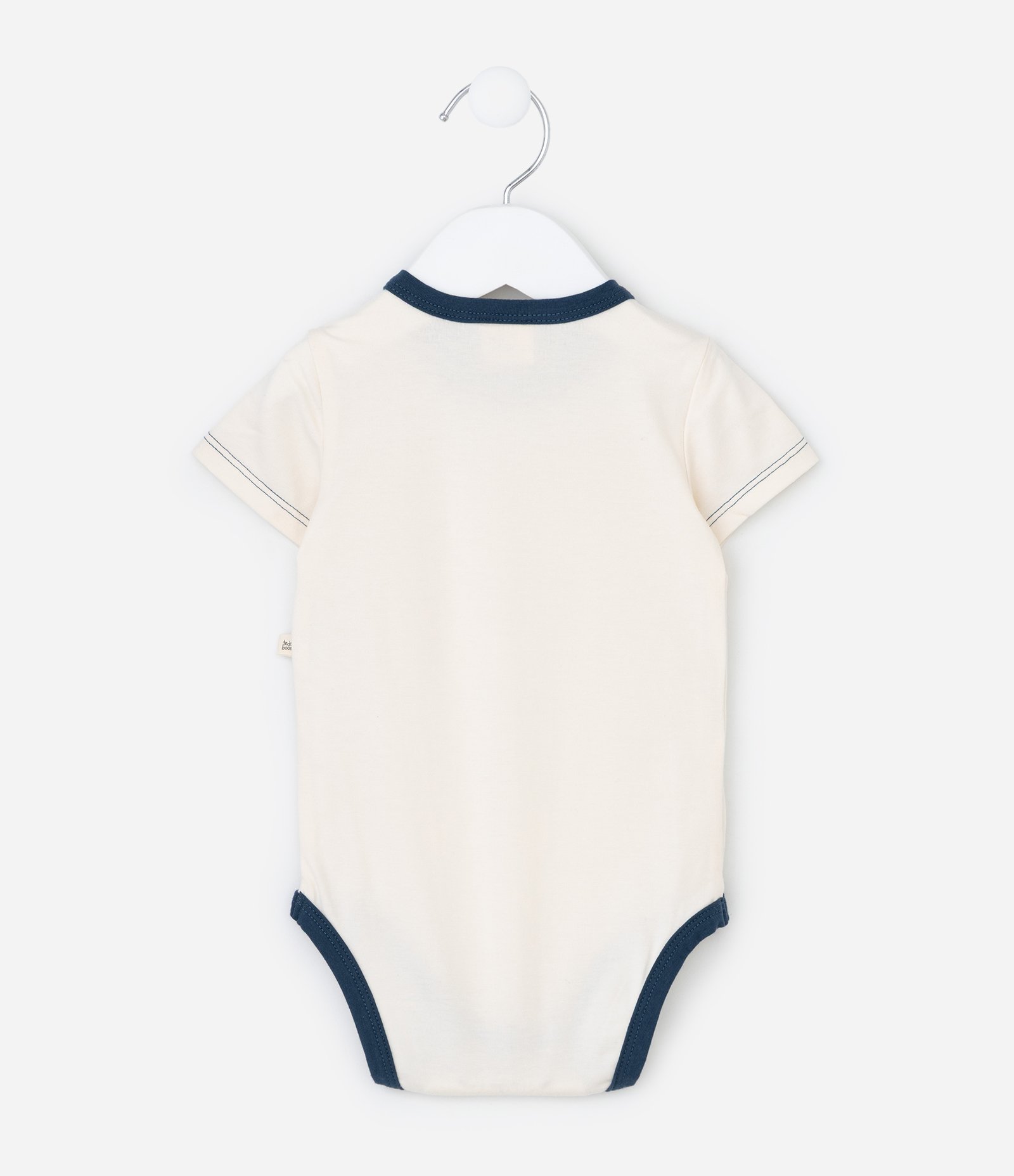 Body Infantil com Aplicação de Animais - Tam 0 a 18 Meses Bege 3