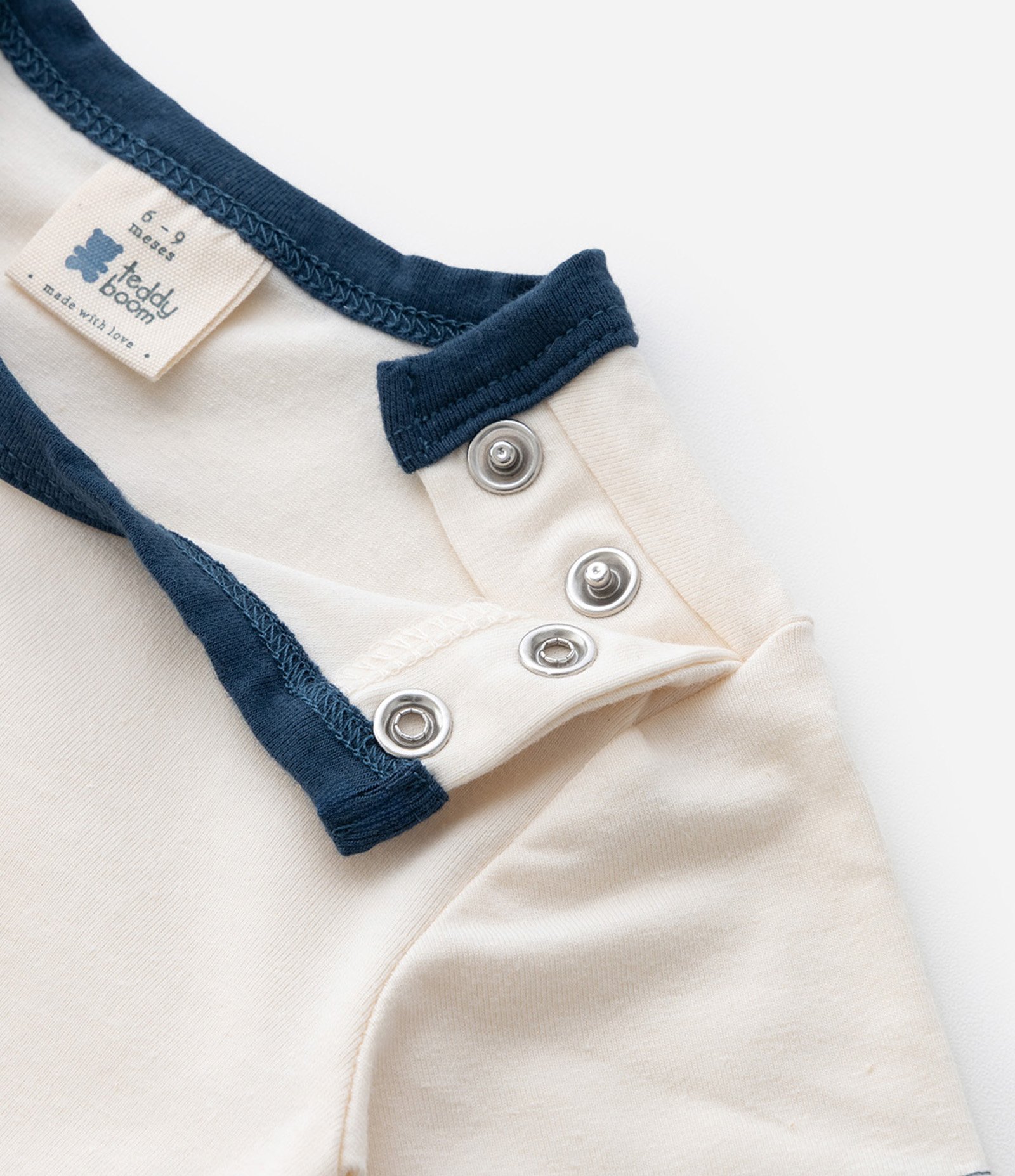 Body Infantil com Aplicação de Animais - Tam 0 a 18 Meses Bege 7