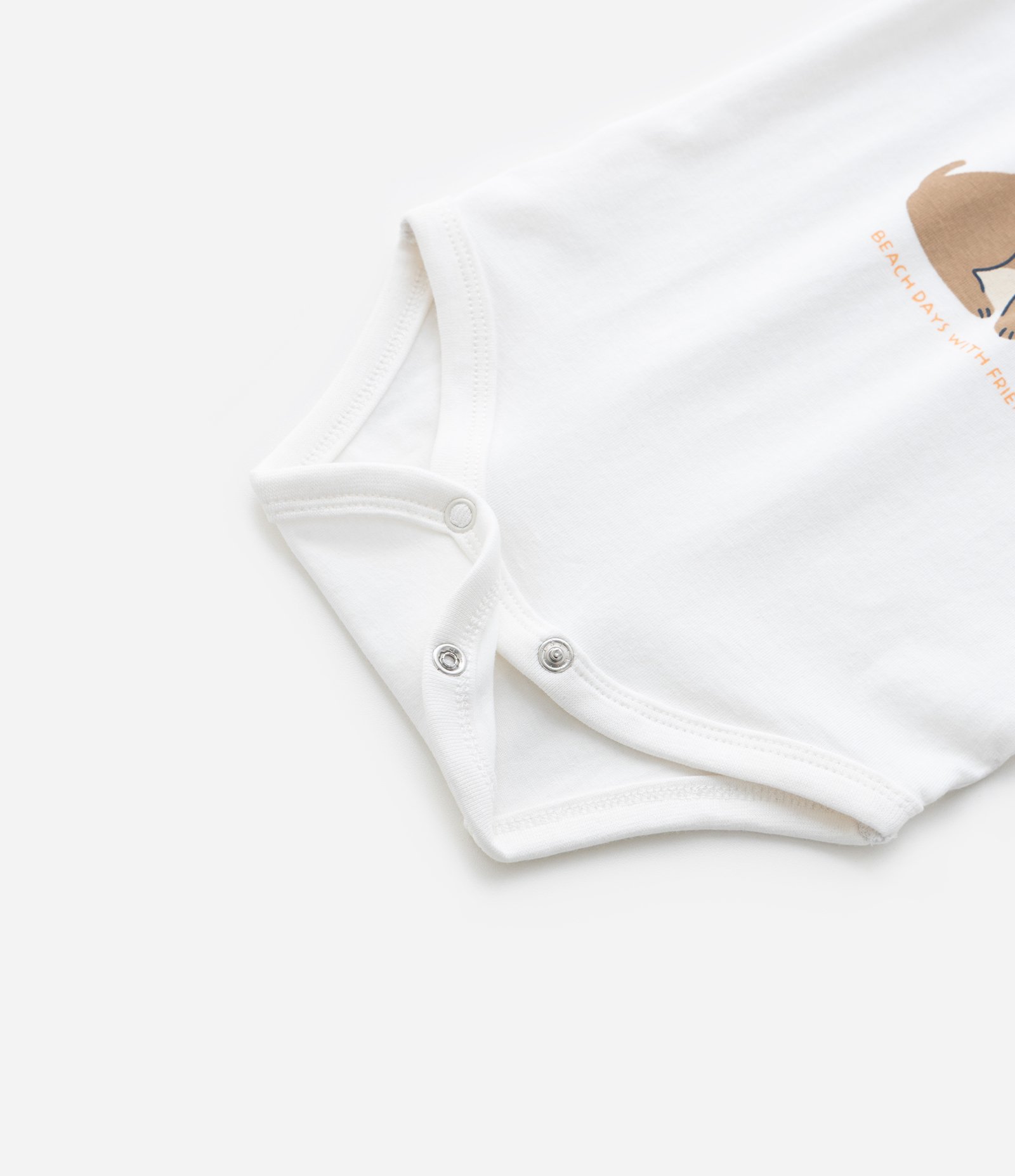 Body Infantil com Estampa Cachorrinho - Tam 0 a 18 meses Branco 4