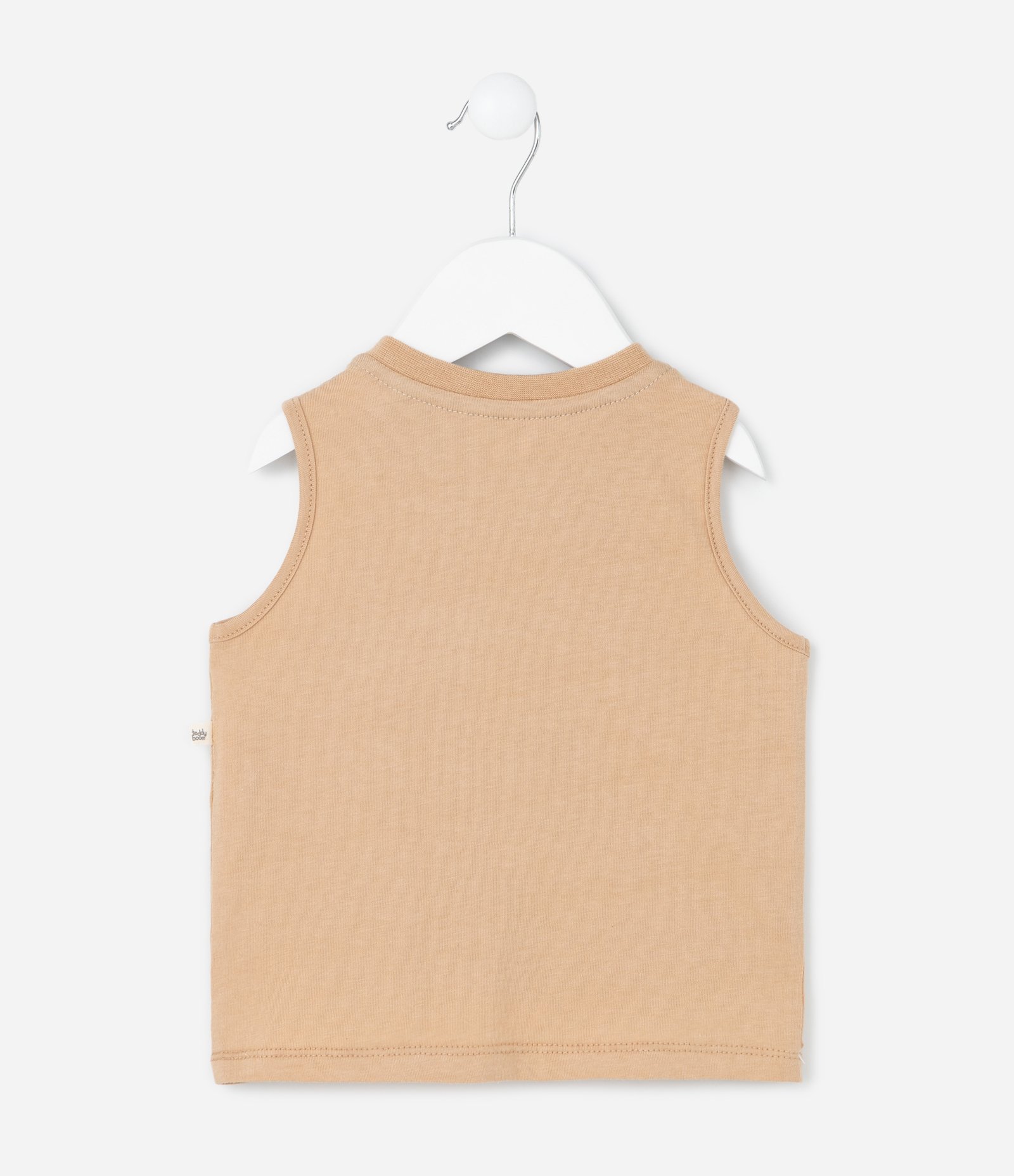 Conjunto Infantil com Estampa de Dino - Tam 3 a 18 Meses Bege/Azul 3