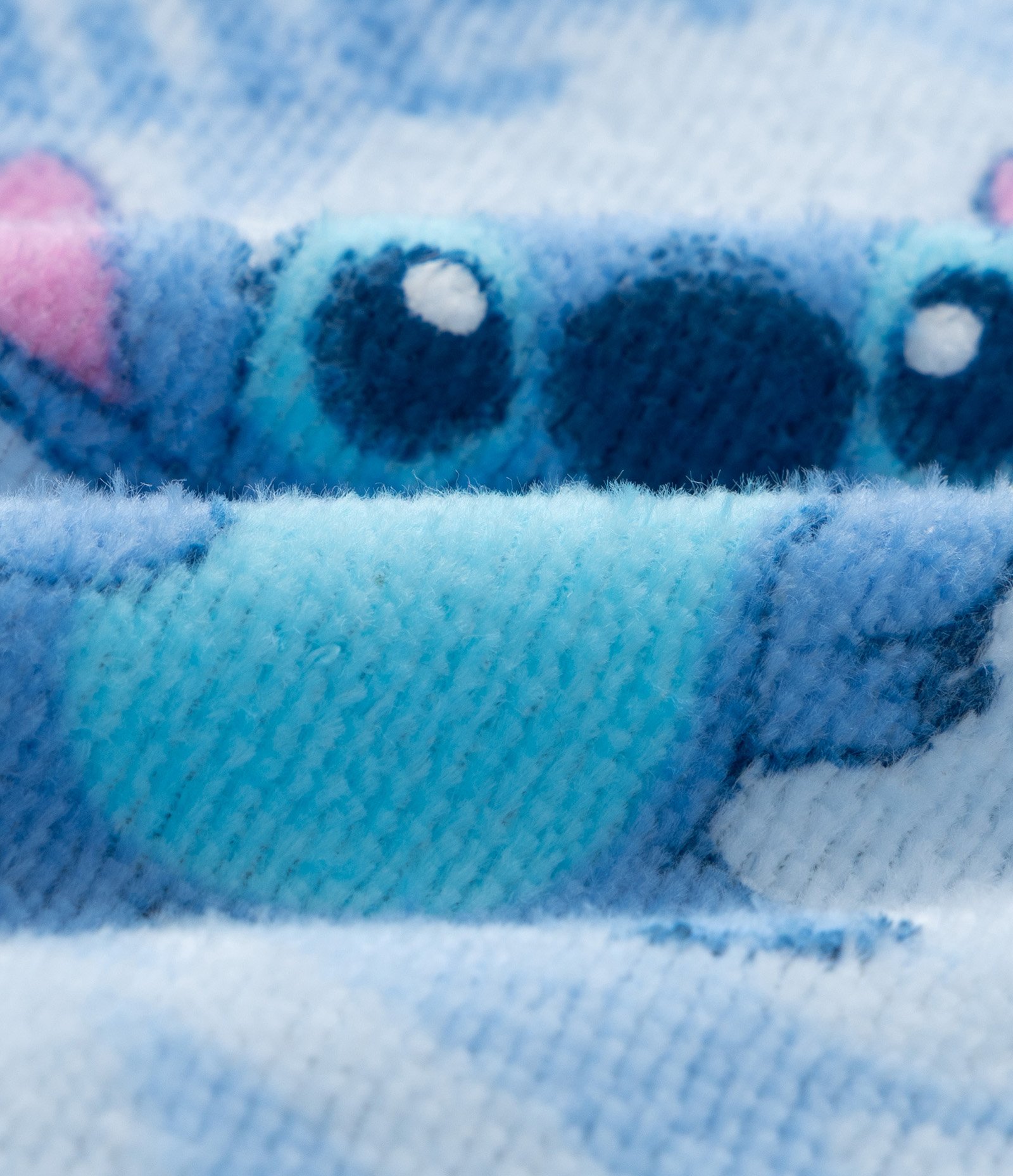 Roupão Infantil Atoalhado com Estampa do Stitch - Tam P ao GG Azul 3