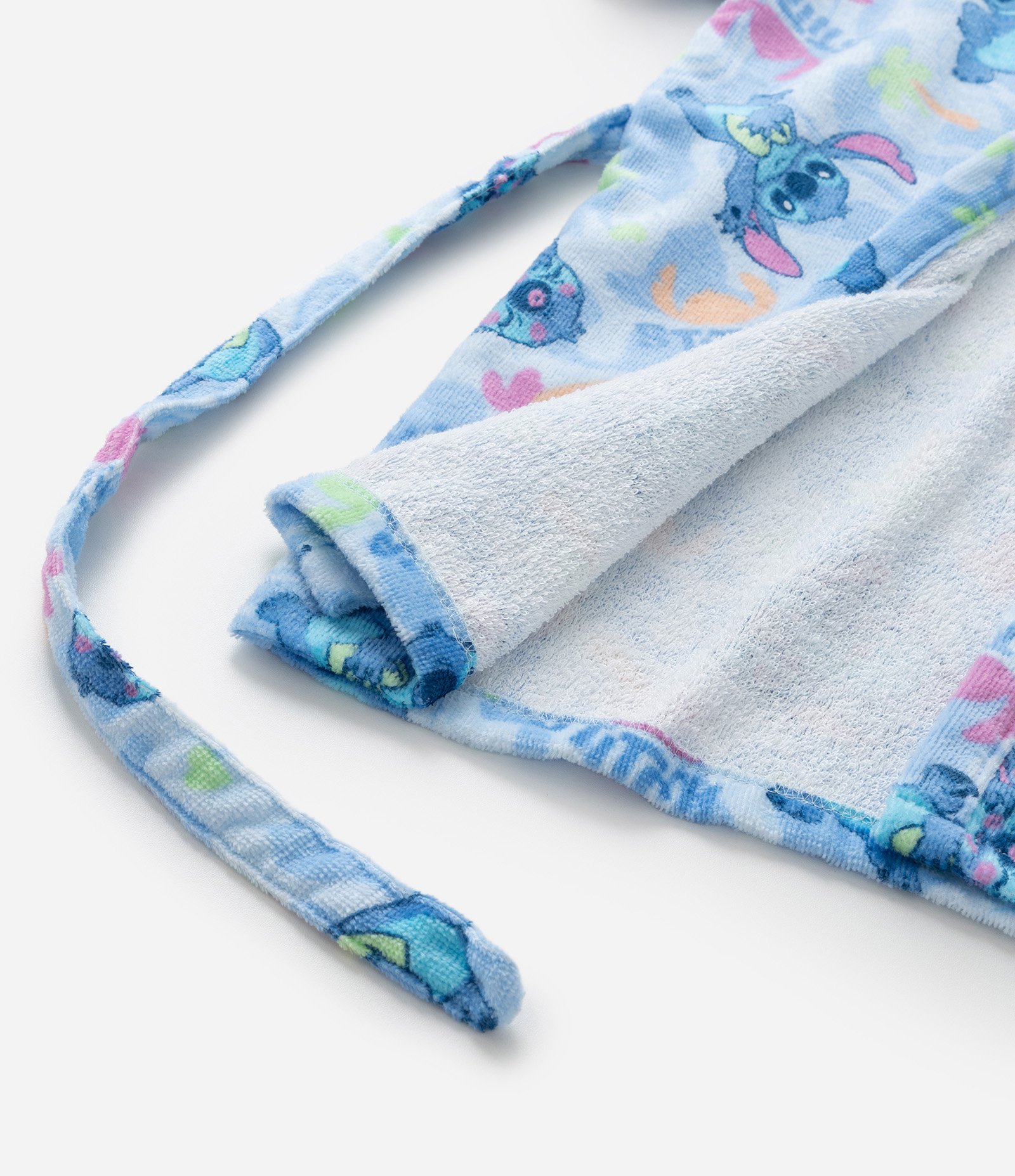 Roupão Infantil Atoalhado com Estampa do Stitch - Tam P ao GG Azul 4