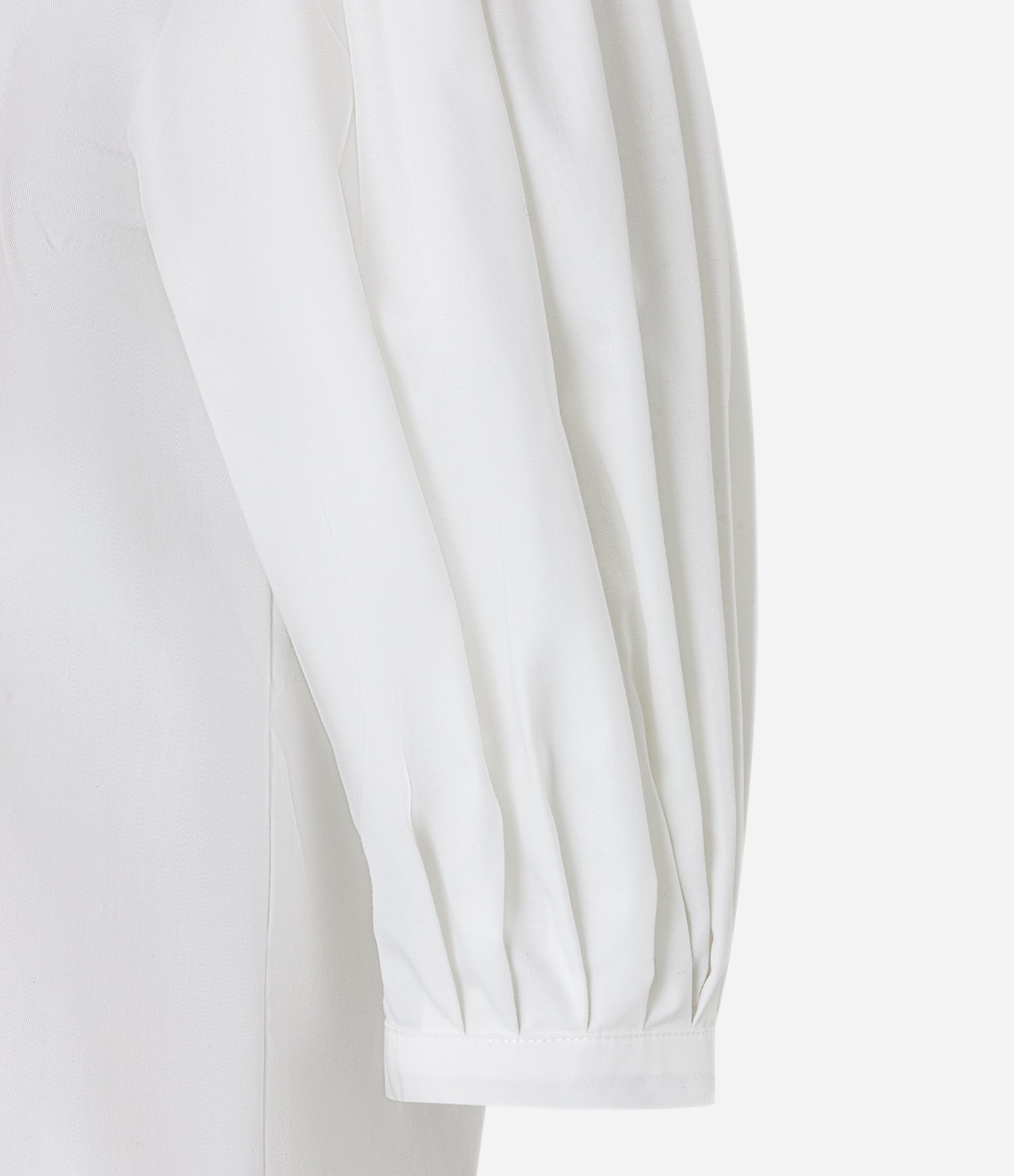 Blusa em Tricoline com Manga Bufante 3/4 Branco 6