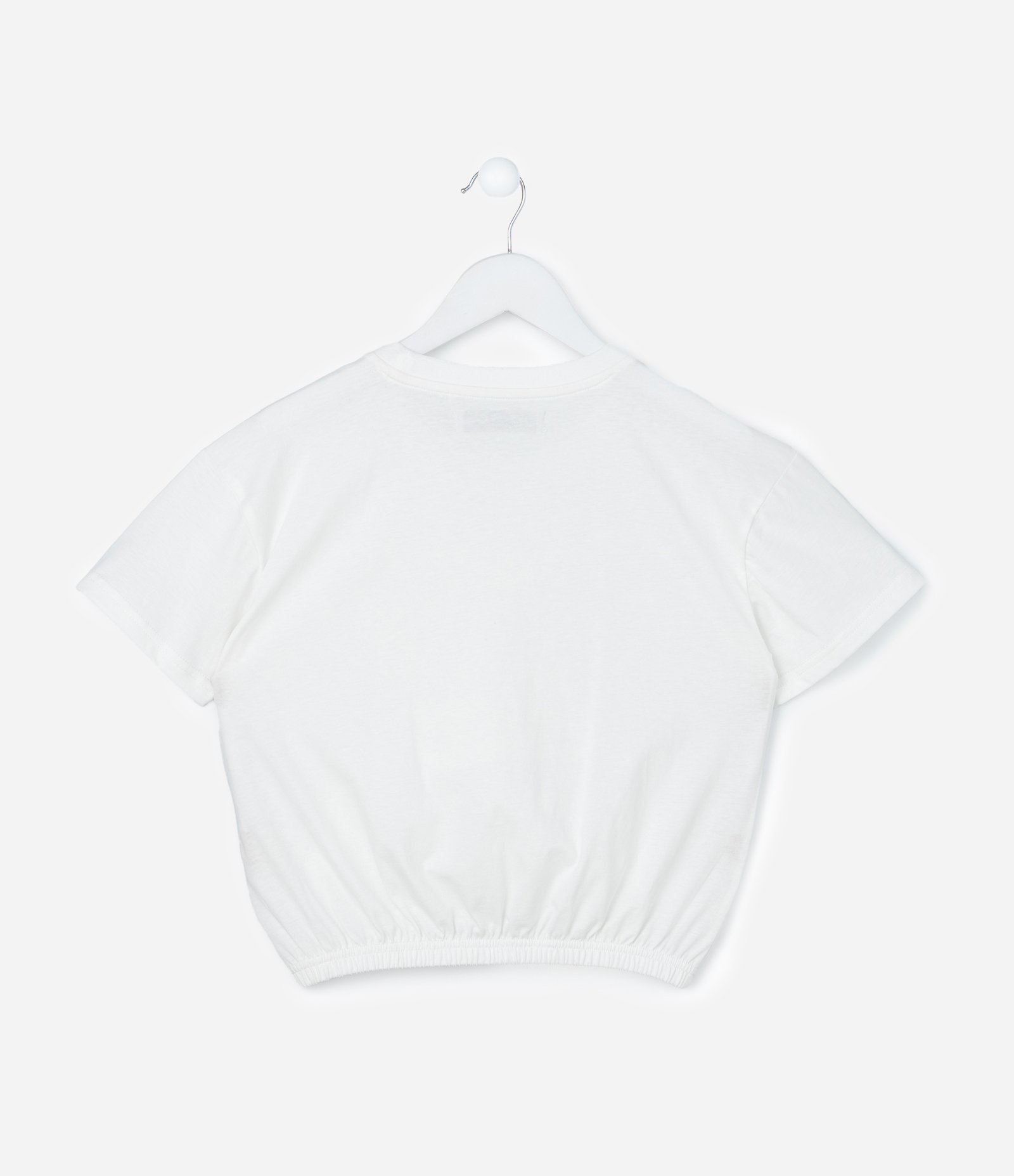 Camiseta Infantil com Estampa Metalizada de Borboleta - Tam 5 a 14 Anos Branco 3