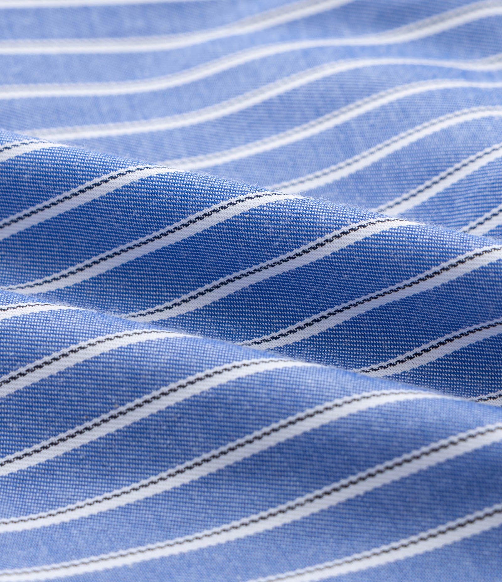 Blusa Infantil em Tricoline com Estampa Fio Tinto - Tam 5 a 14 Anos Azul 4