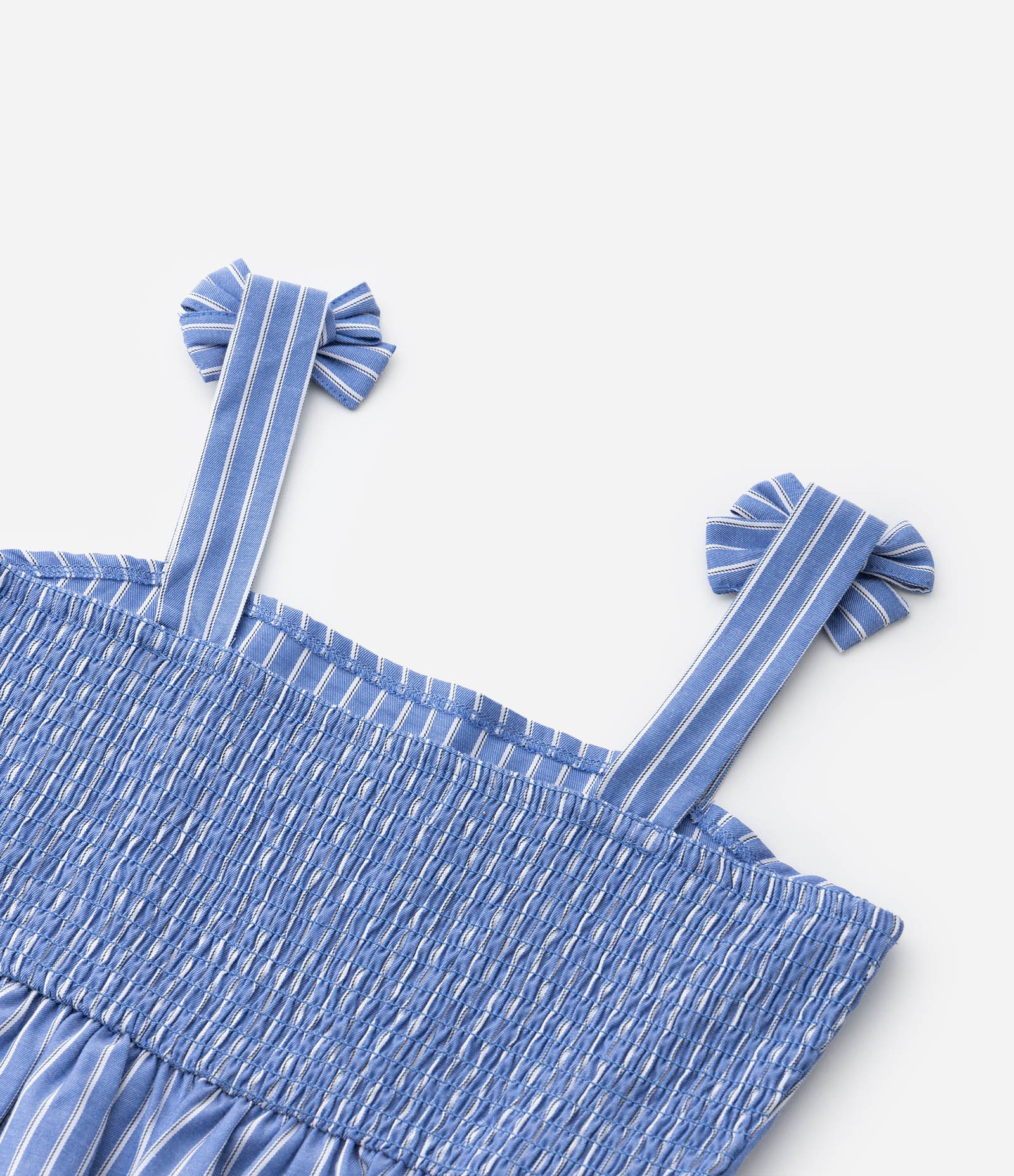 Blusa Infantil em Tricoline com Estampa Fio Tinto - Tam 5 a 14 Anos Azul 7