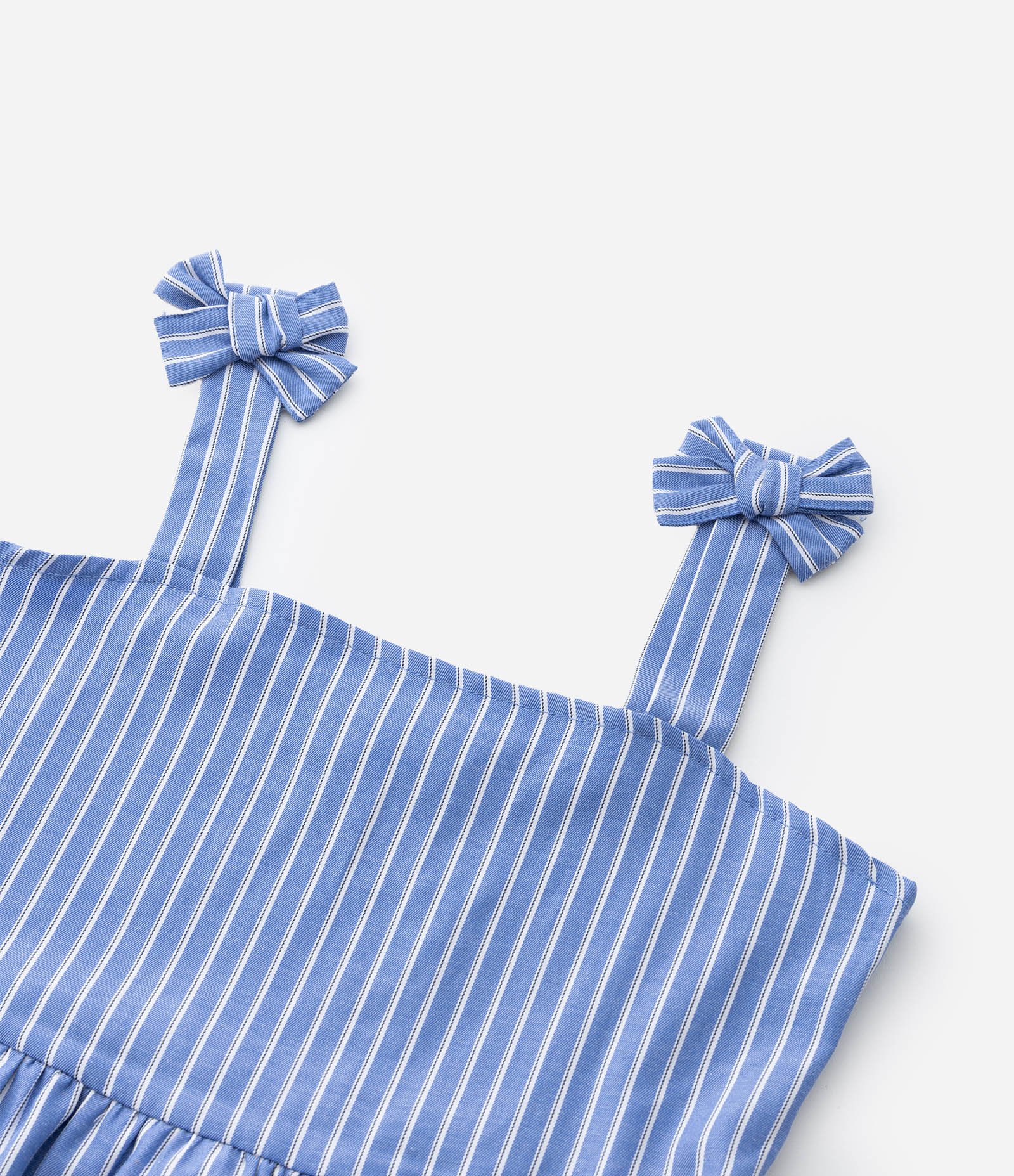 Blusa Infantil em Tricoline com Estampa Fio Tinto - Tam 5 a 14 Anos Azul 8