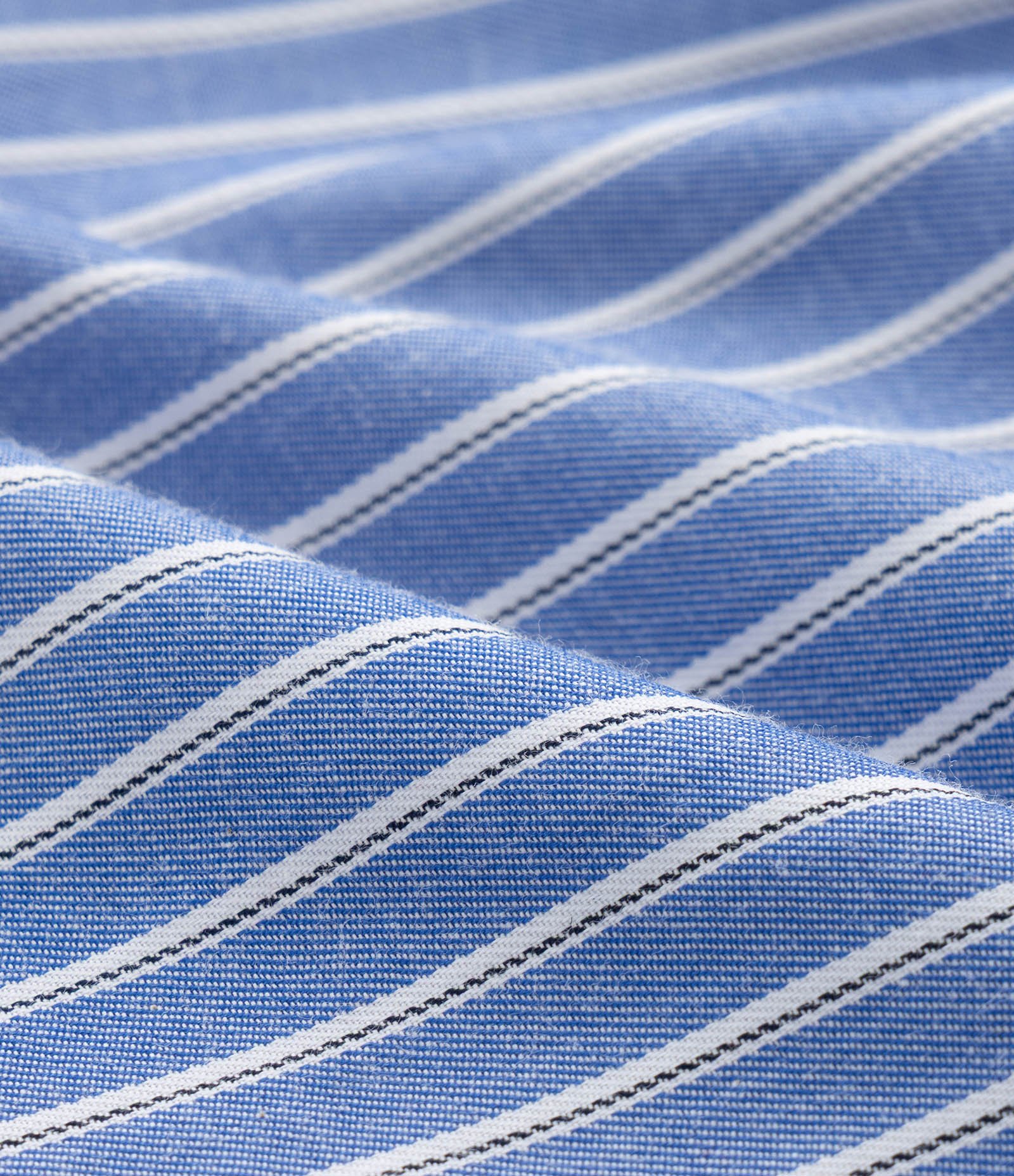 Short Infantil em Tricoline com Estampa de Listras Fio Tinto - Tam 5 a 14 Anos Azul 4