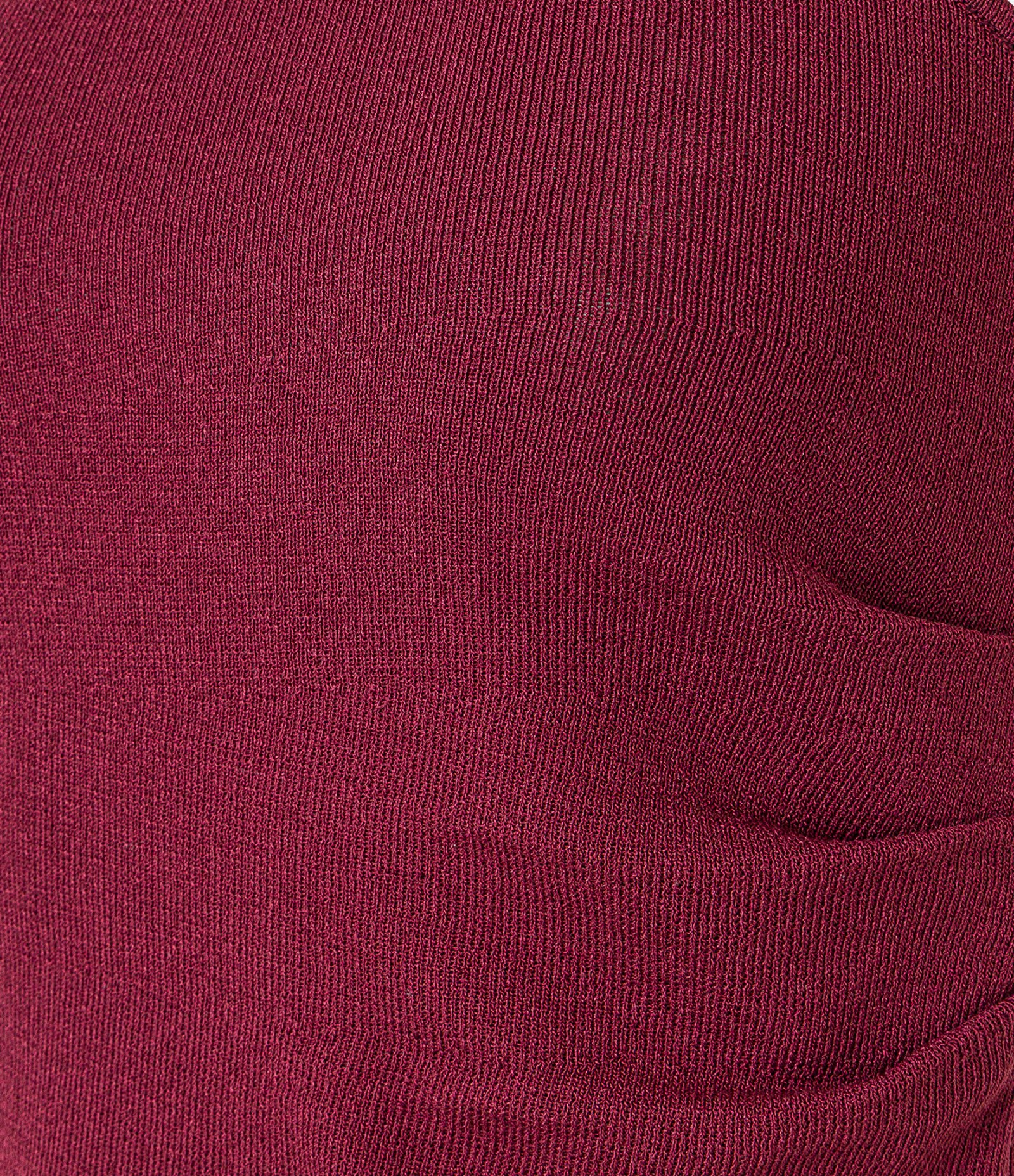 Blusa Ombro Só em Tricô com Franzidos na Alça Larga Bordô 6