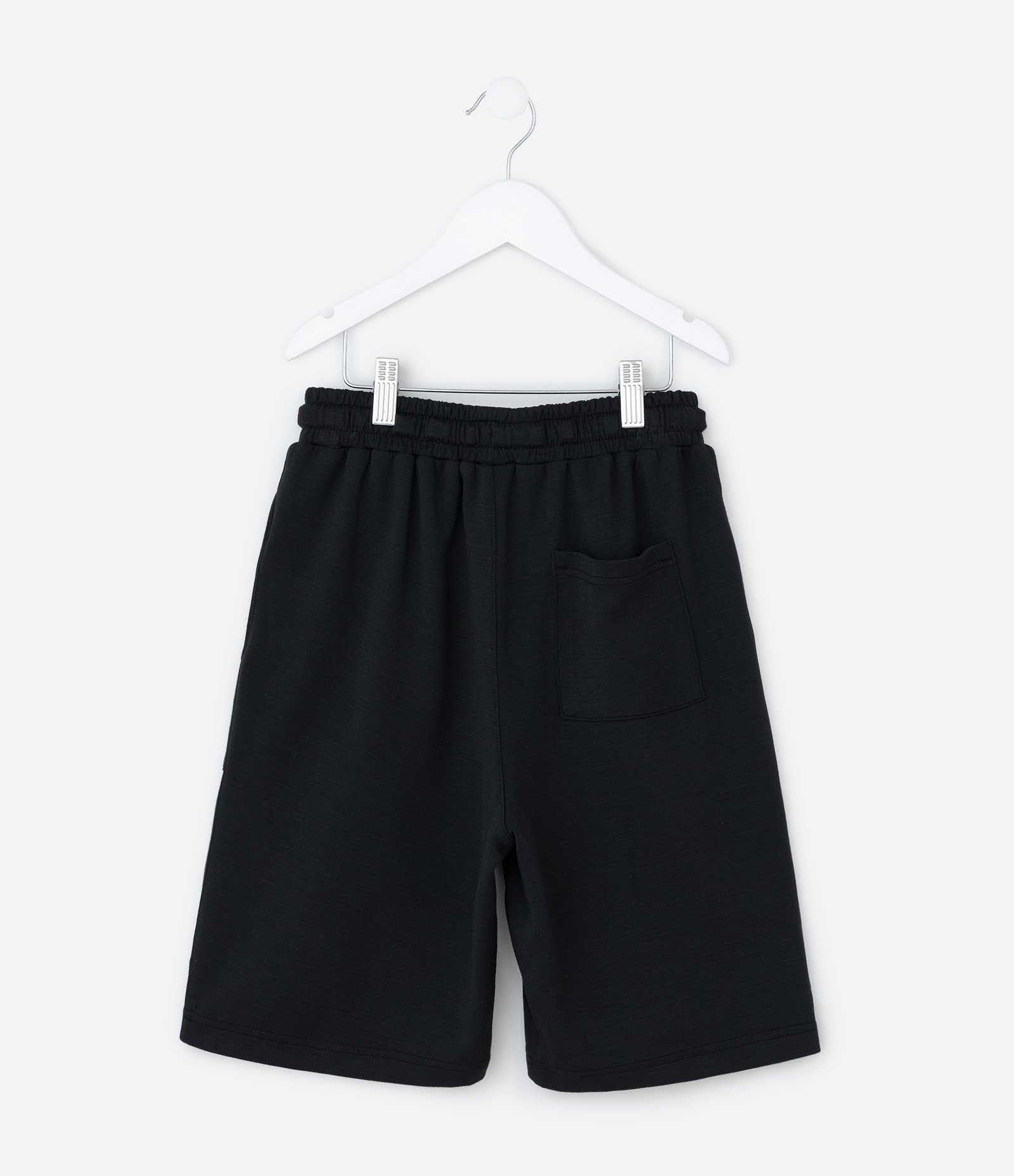 Bermuda Infantil em Modal com Bolsos - Tam 5 a 14 Anos Preto 3
