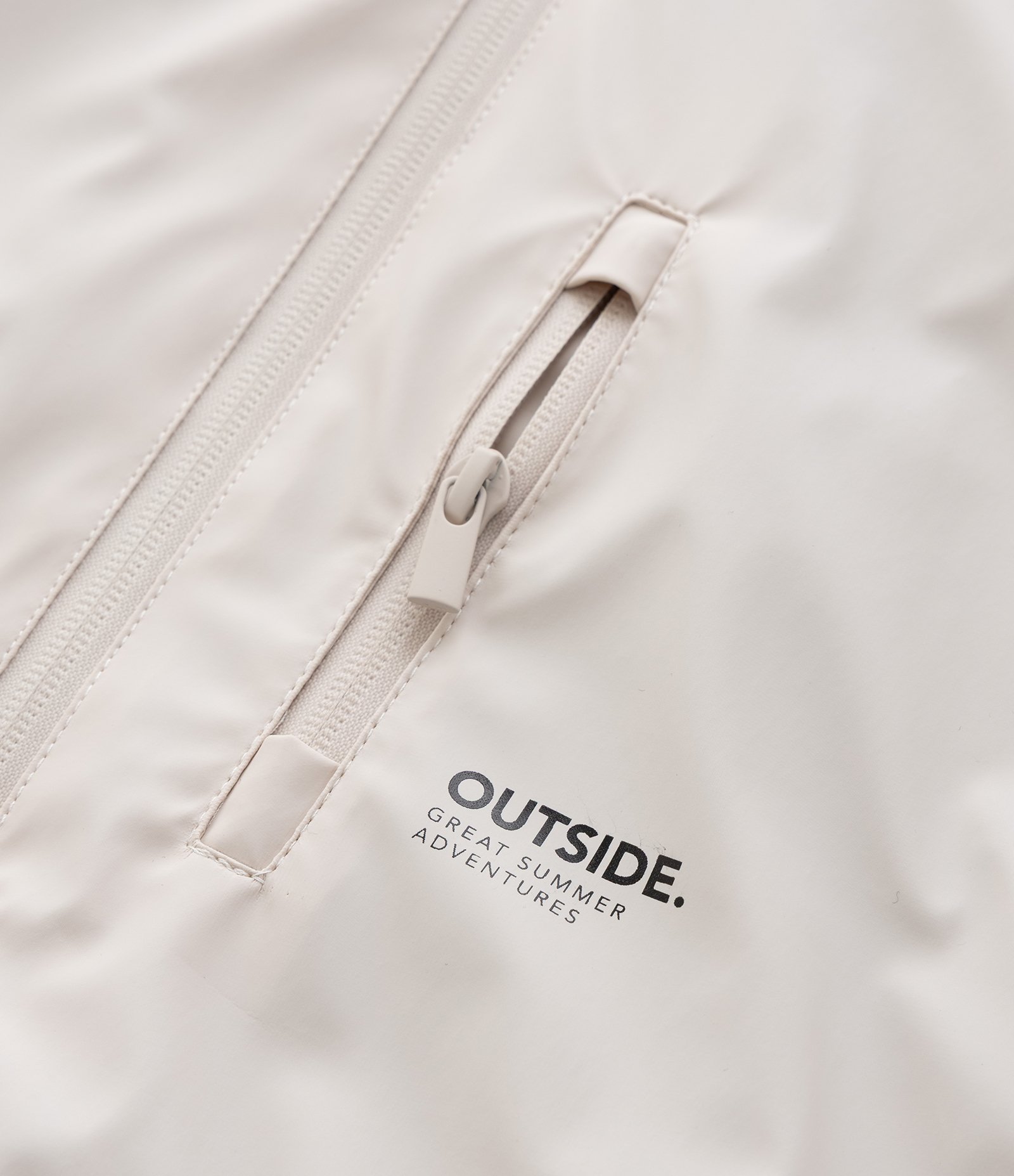 Jaqueta Infantil com Textura Emborrachada e Capuz - Tam 5 a 14 Anos Bege 9