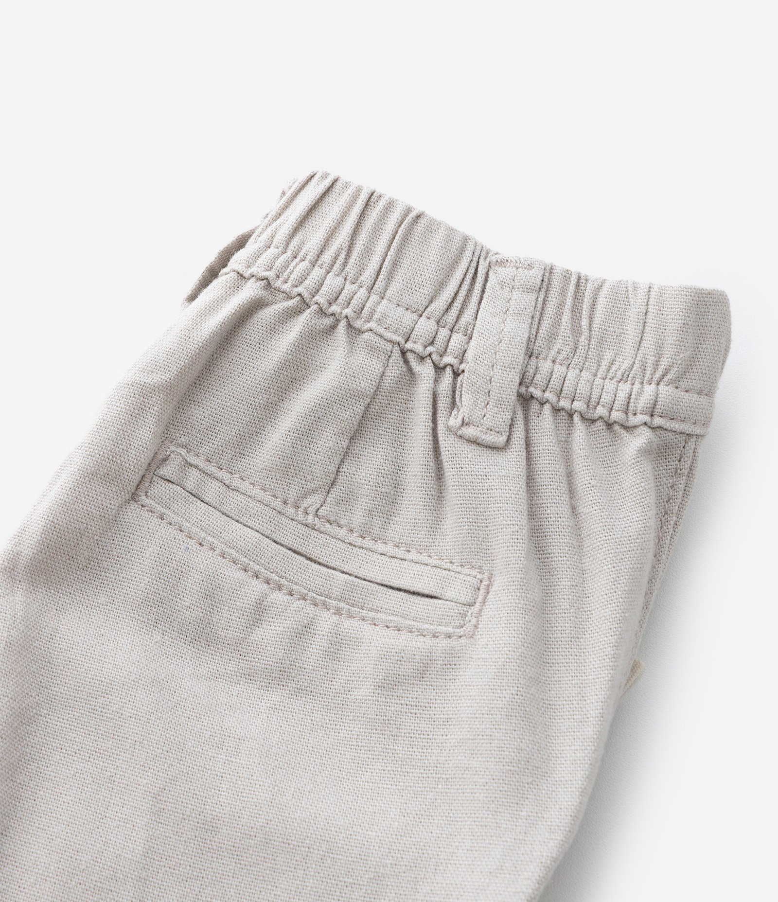 Calça Infantil em Cambraia com Bolso Faca - Tam 0 a 18 Meses Cinza 8