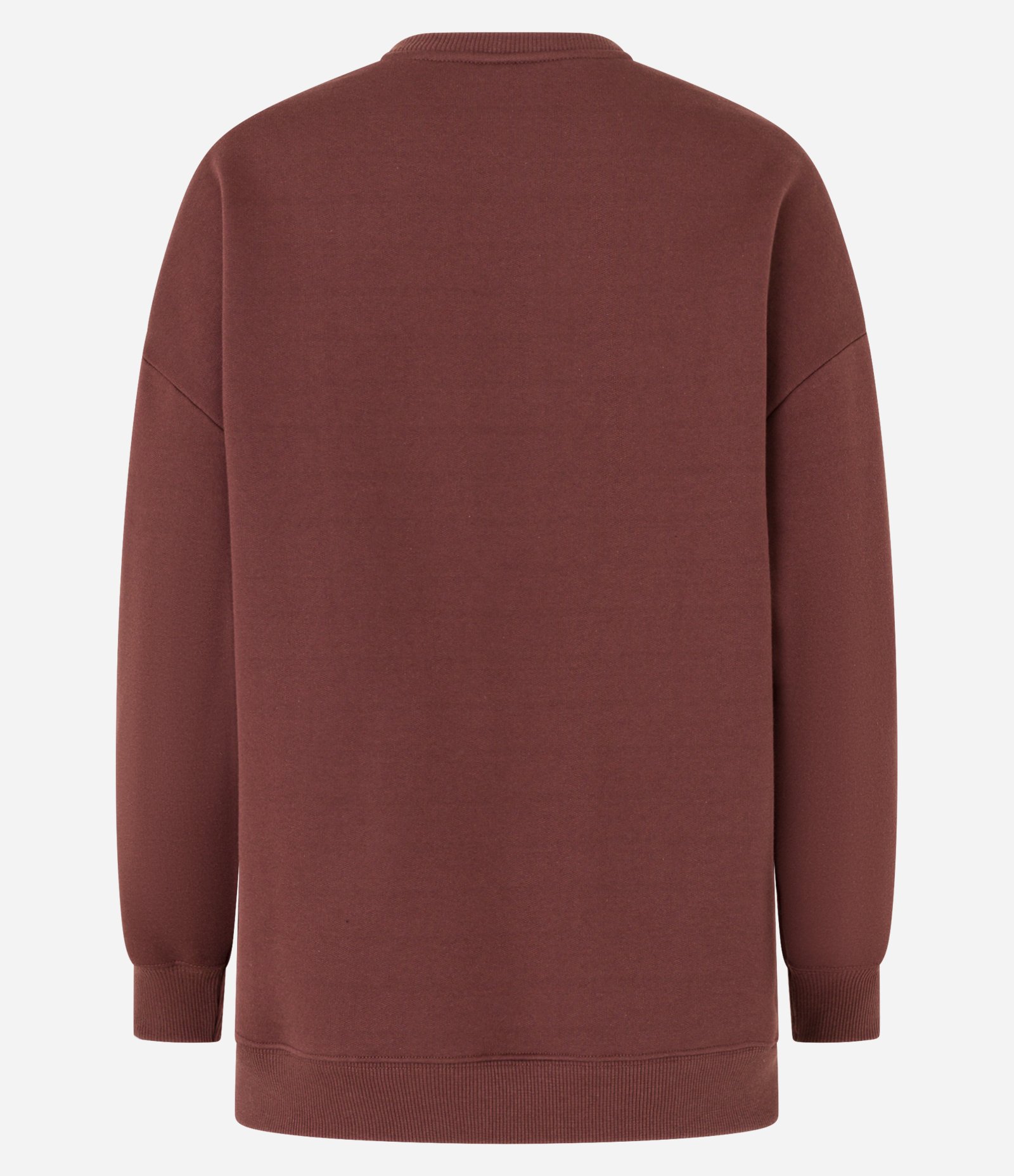 Moletom Over com Forro Fleece e Estampa Cerejas Marrom 5