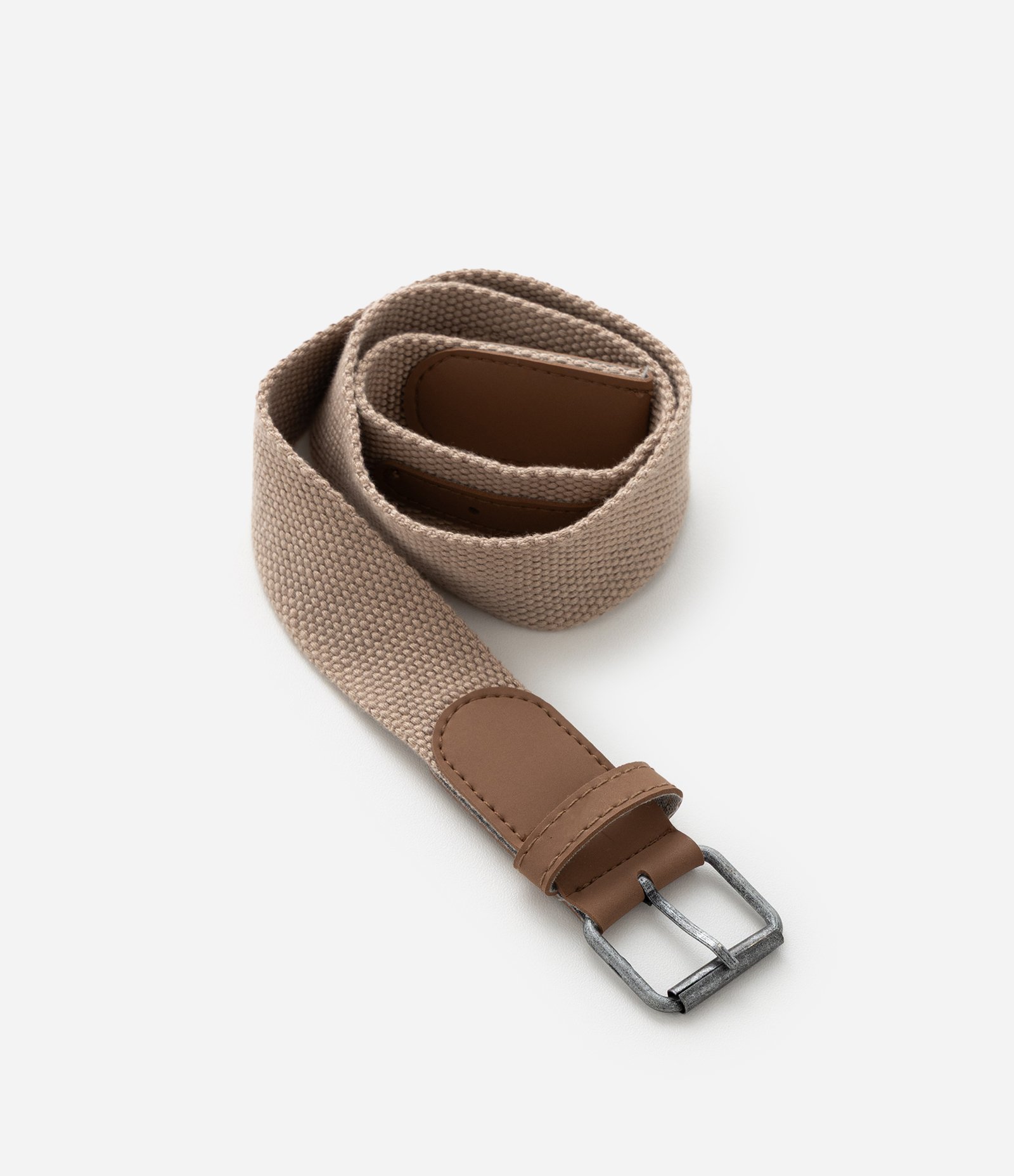 Calça Infantil em Sarja com Bolso Faca e Cinto - Tam 1 a 6 Anos Marrom 5