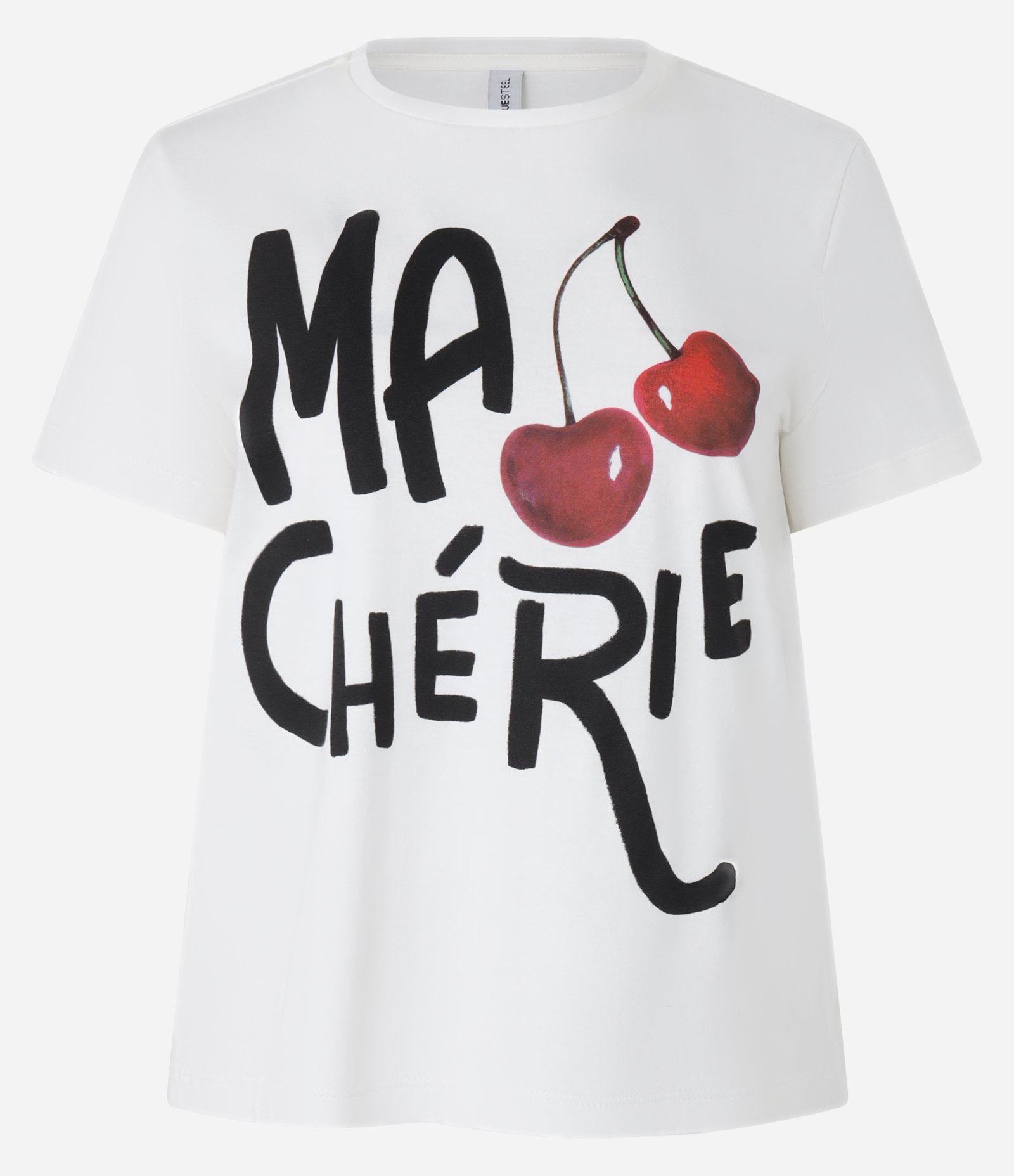 Blusa em Algodão com Estampa Ma Chérie Branco 4