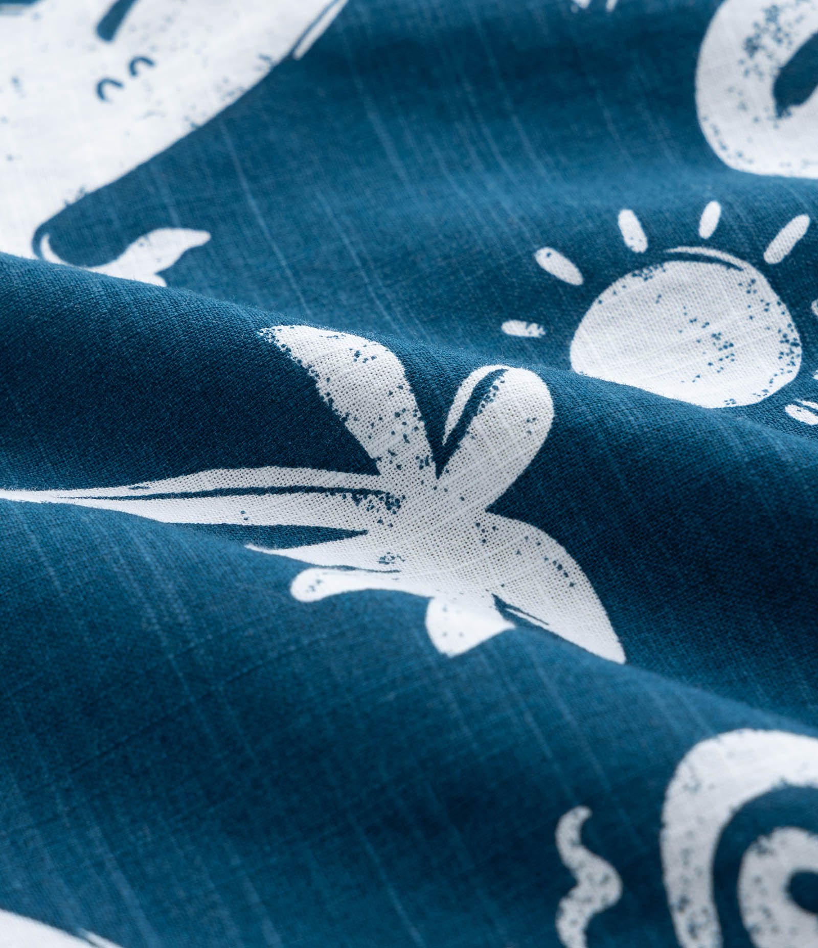 Camisa Infantil em Algodão com Estampa Fundo do Mar - Tam 1 a 6 Anos Azul 4