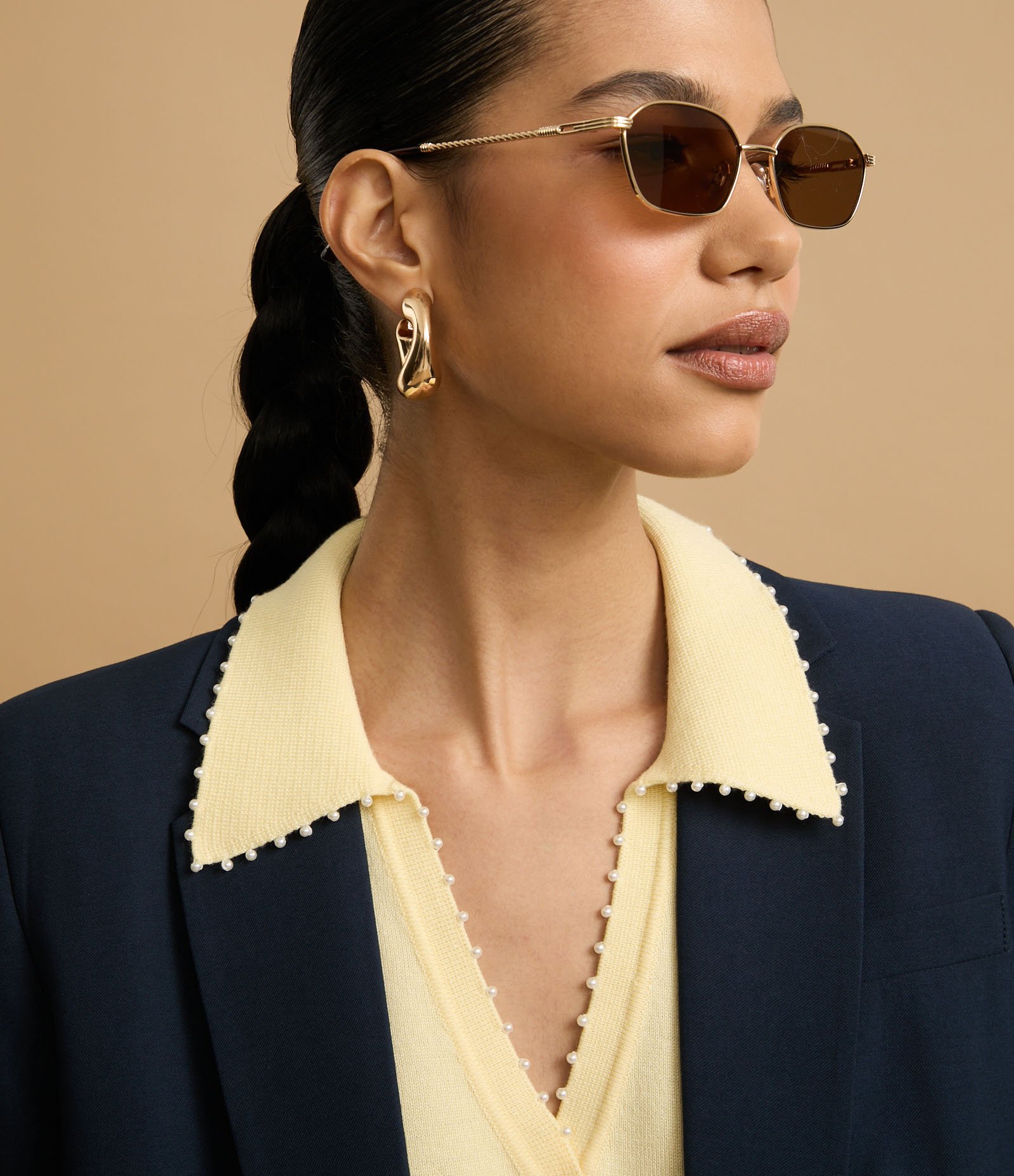 Blazer Comfort Alfaiatado com Botão Diferenciado e Lapelas Azul Marinho 6