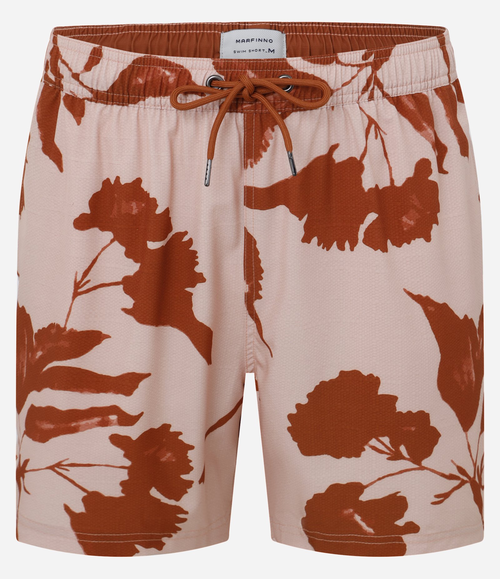 Bermuda de Banho em Ripstop com Estampa Floral Salmão 1