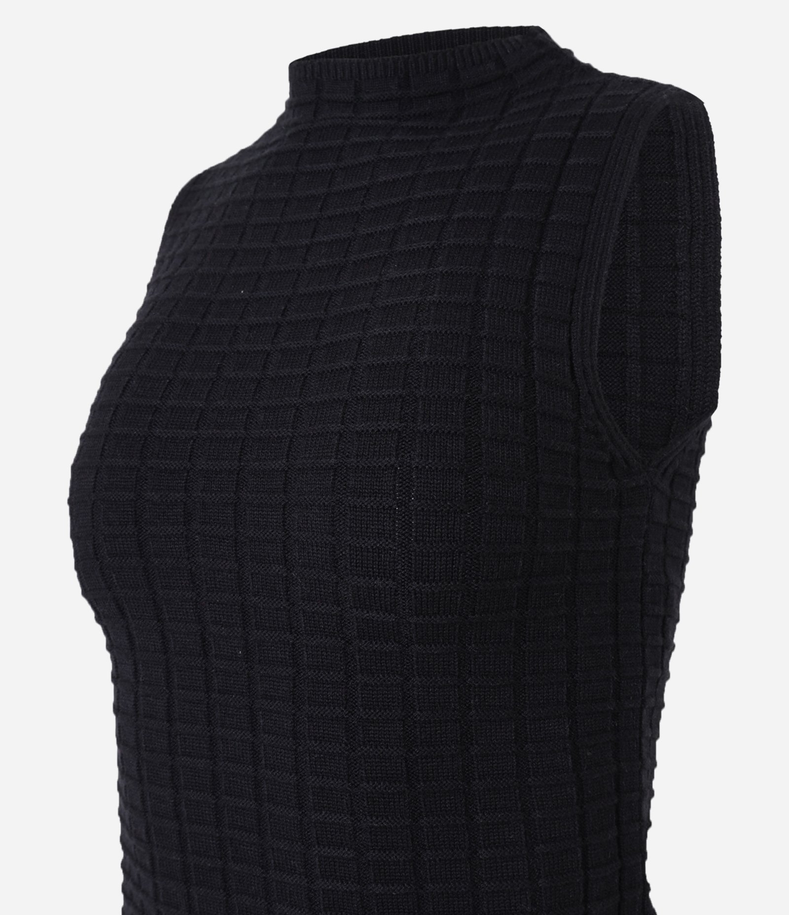 Blusa em Tricô com Gola Alta Preto 5