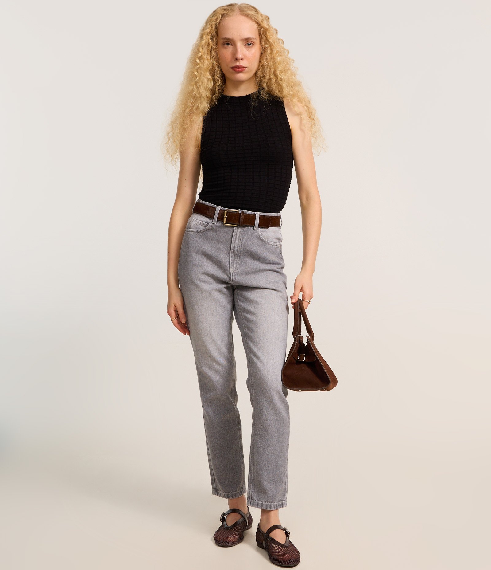 Blusa em Tricô com Gola Alta Preto 2