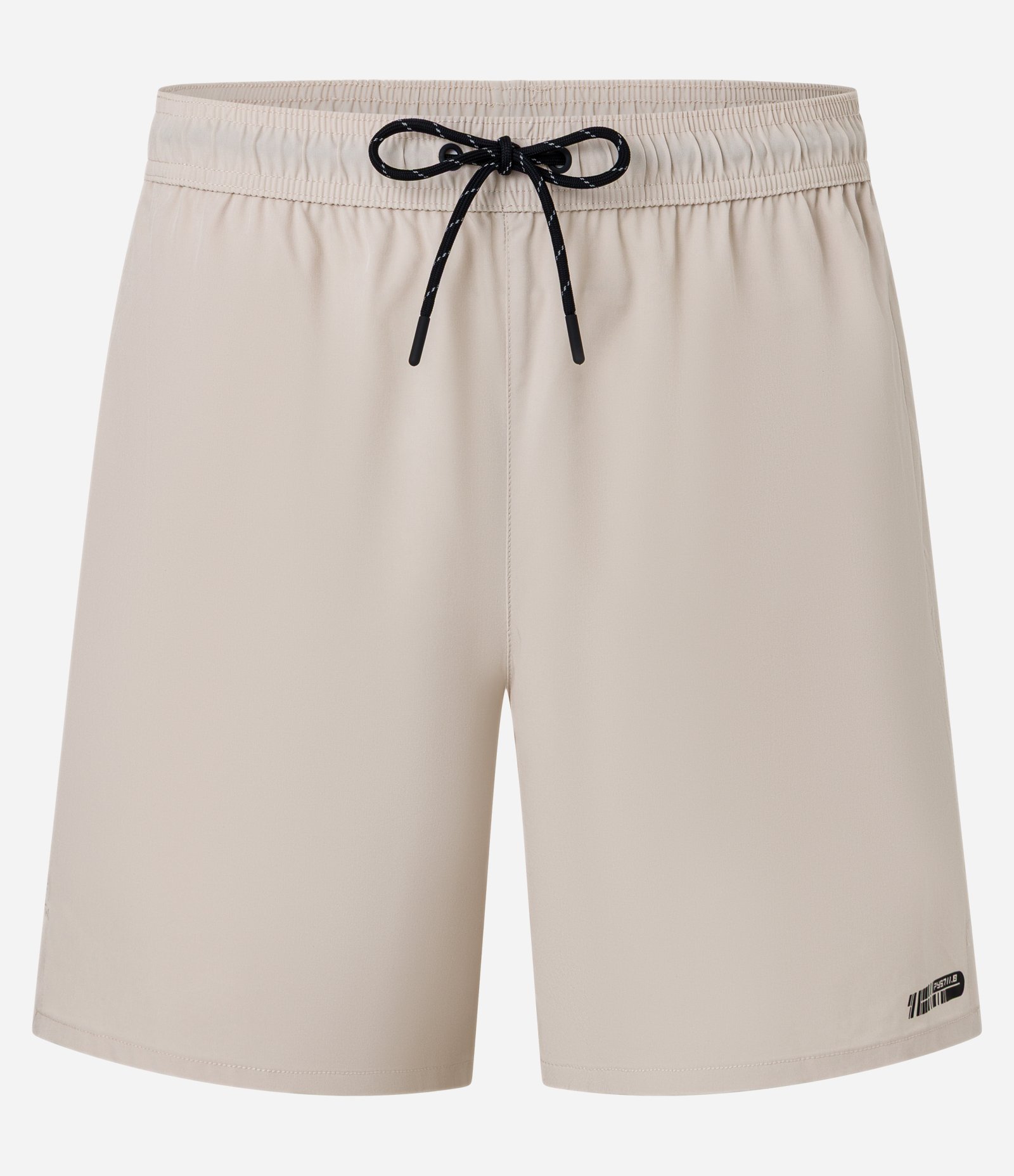 Bermuda Esportiva com Cordão Contrastante e Bolso Bege 6