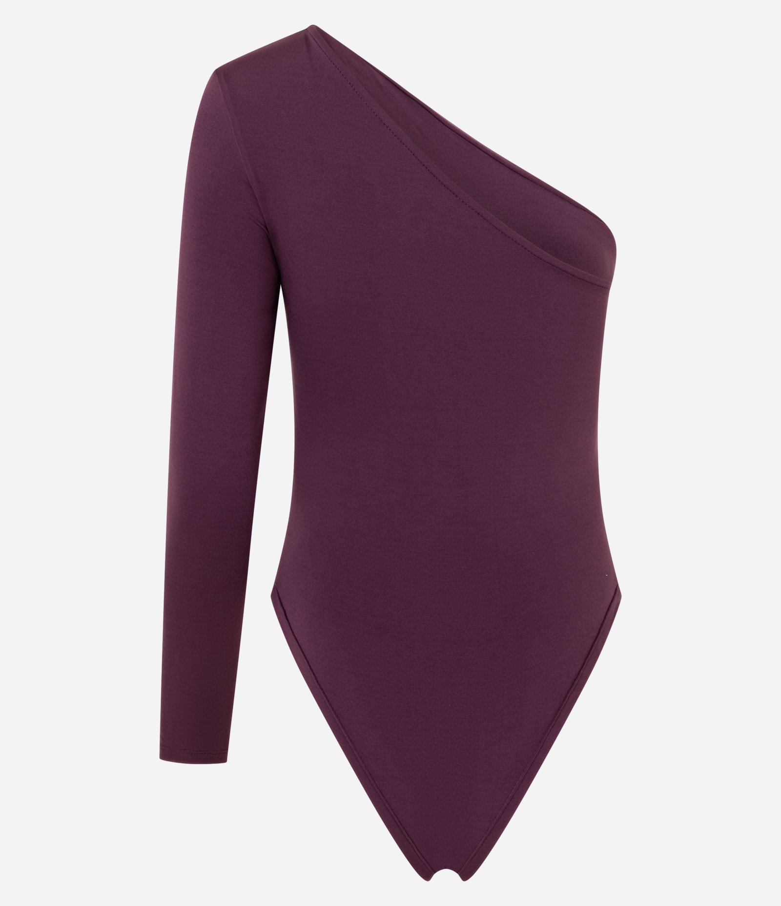 Body com Um Ombro Só e Drapeados Laterais Roxo 5