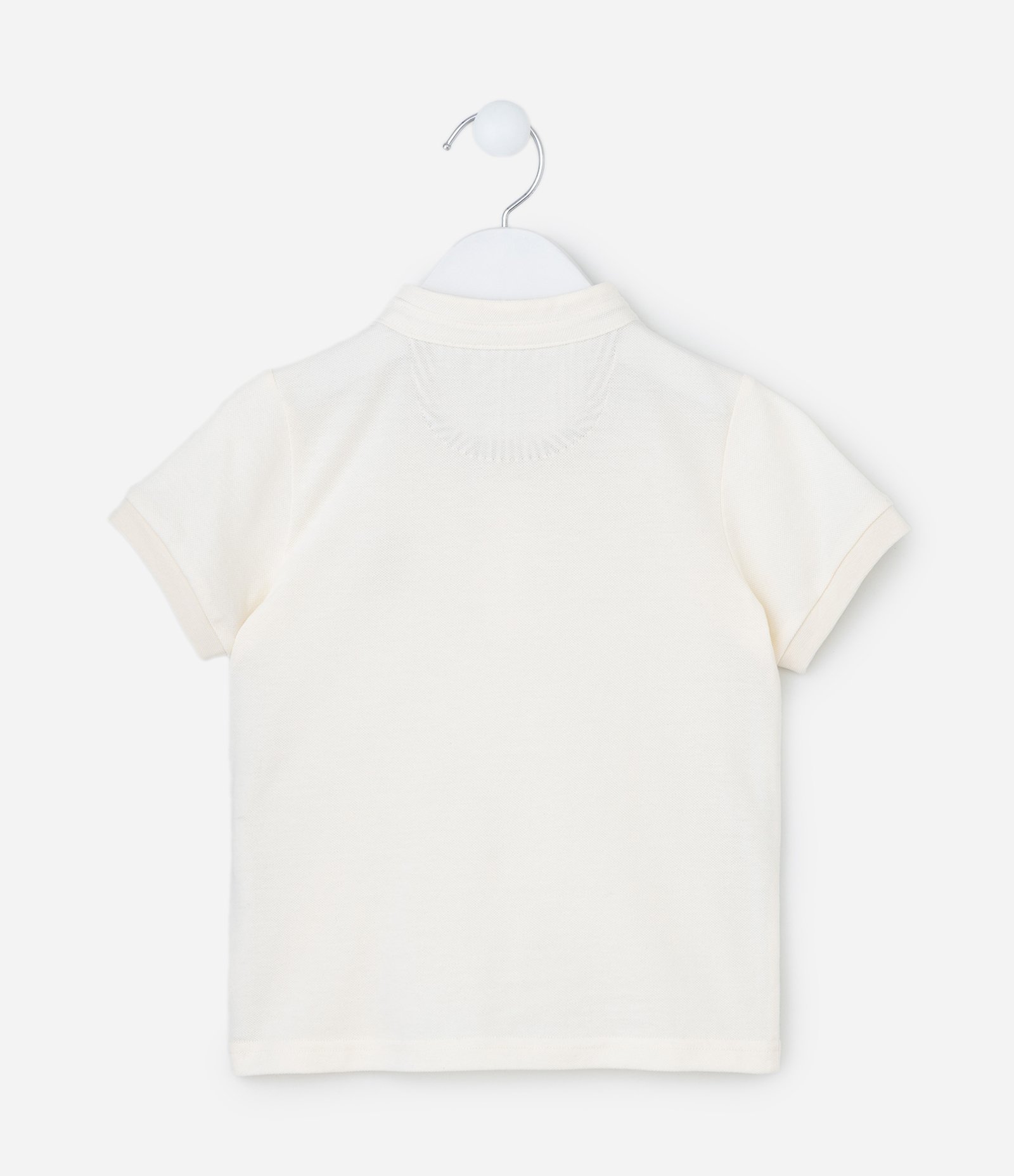 Conjunto Infantil em Piquet com Bordado de Sol Under The Sun - Tam 1 a 6 Anos Branco/Bege 3