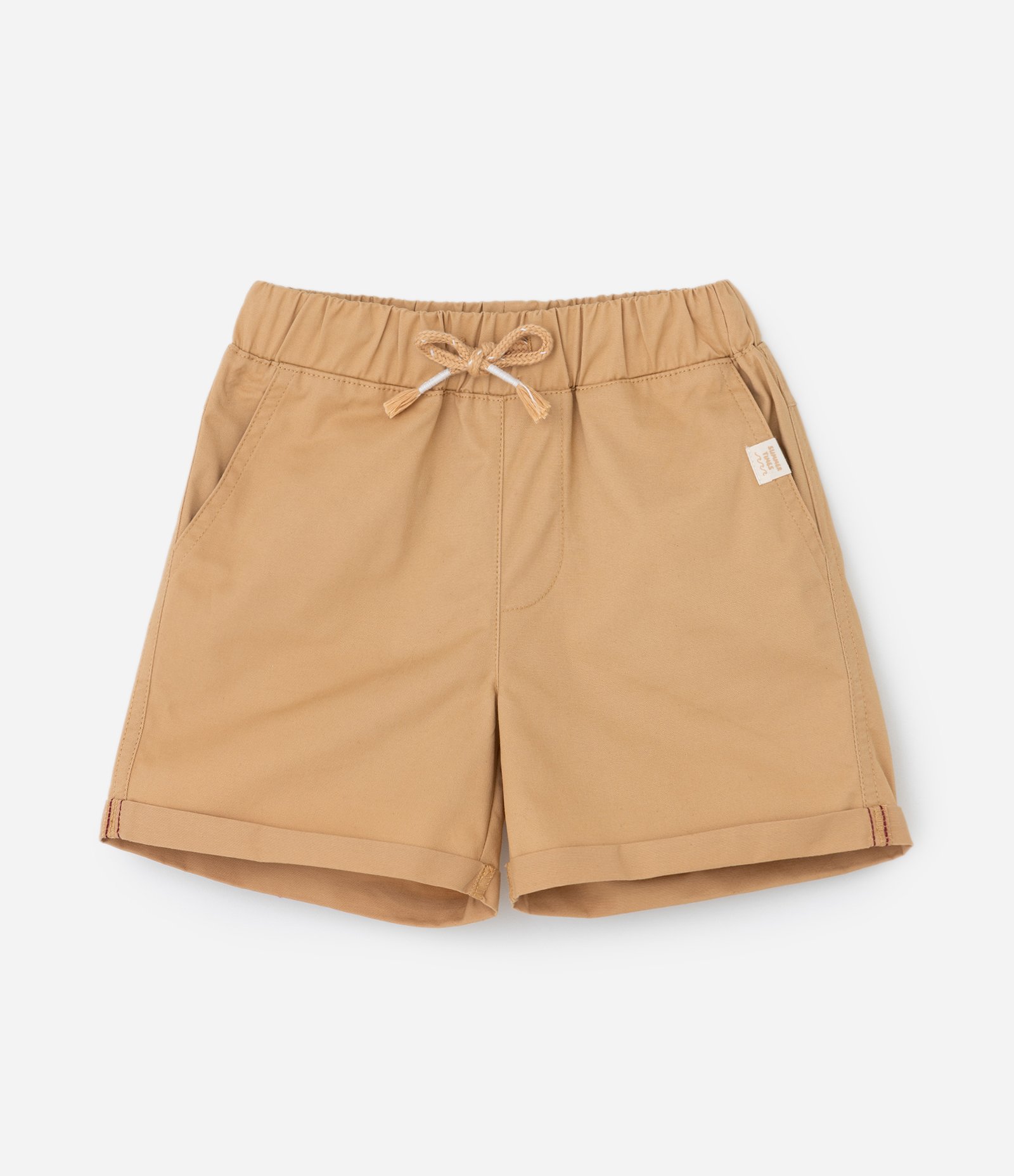 Conjunto Infantil em Piquet com Bordado de Sol Under The Sun - Tam 1 a 6 Anos Branco/Bege 4