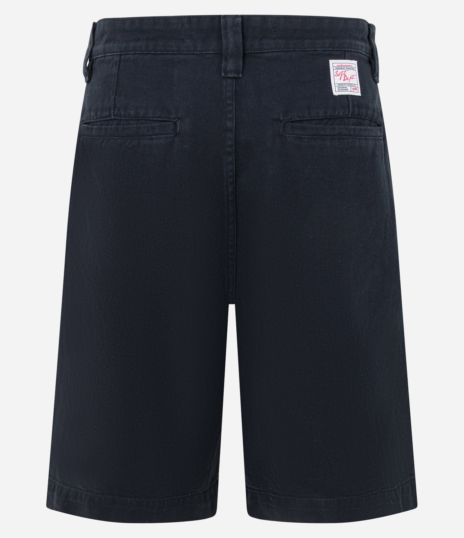 Bermuda Baggy em Sarja com Detalhe de Costura Frontal Preto 7