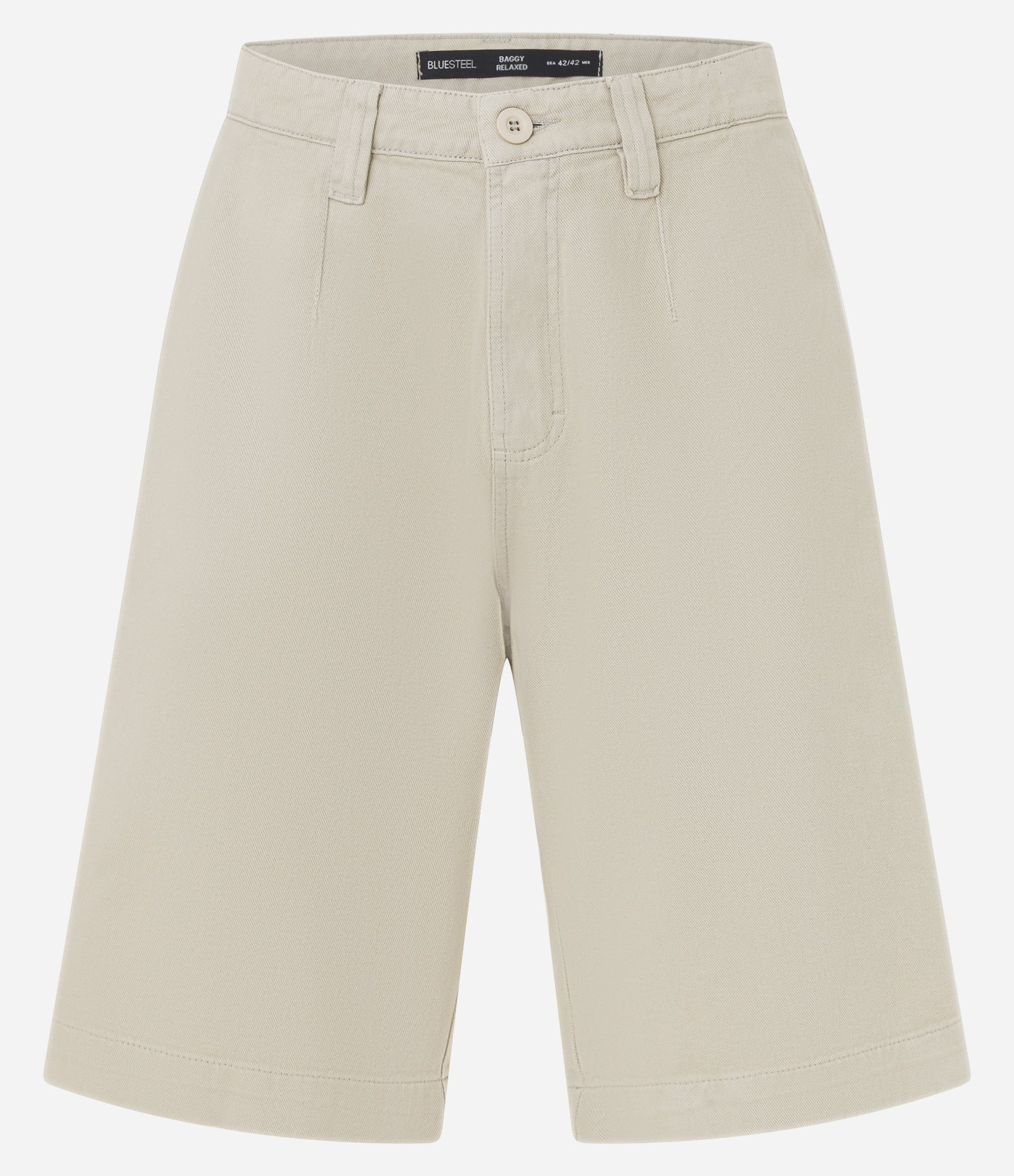 Bermuda Baggy em Sarja com Detalhe de Costura Frontal 6