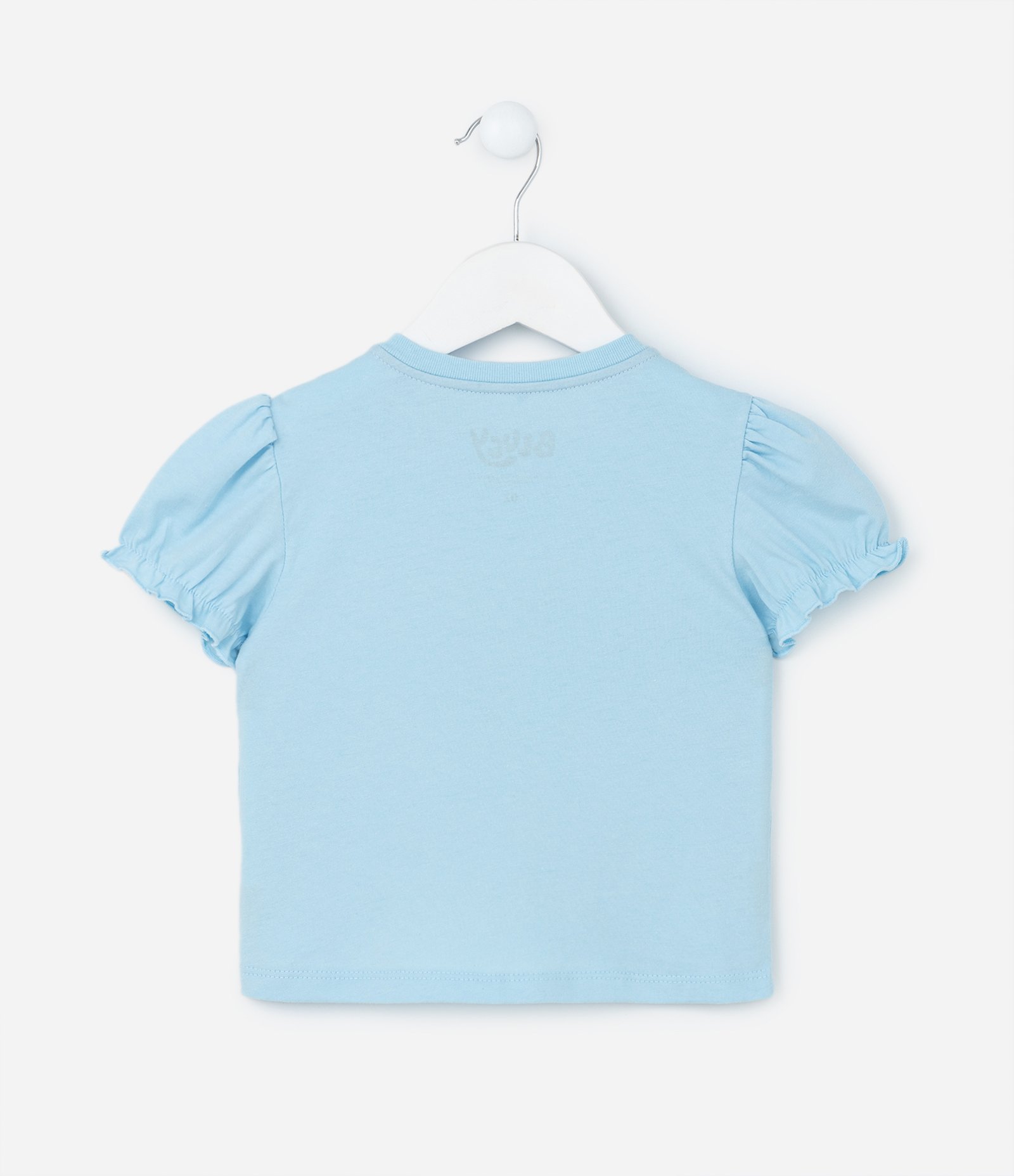 Conjunto Infantil com Estampa Bluey com Glitter - Tam 1 a 6 Anos Azul/Bege 3