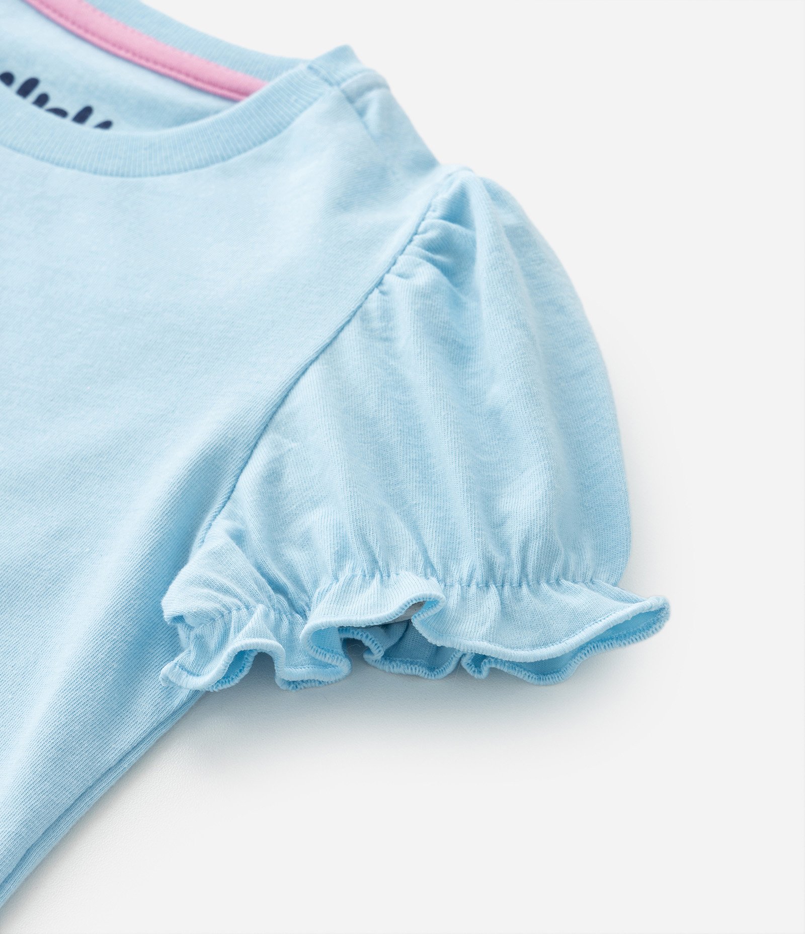 Conjunto Infantil com Estampa Bluey com Glitter - Tam 1 a 6 Anos Azul/Bege 6