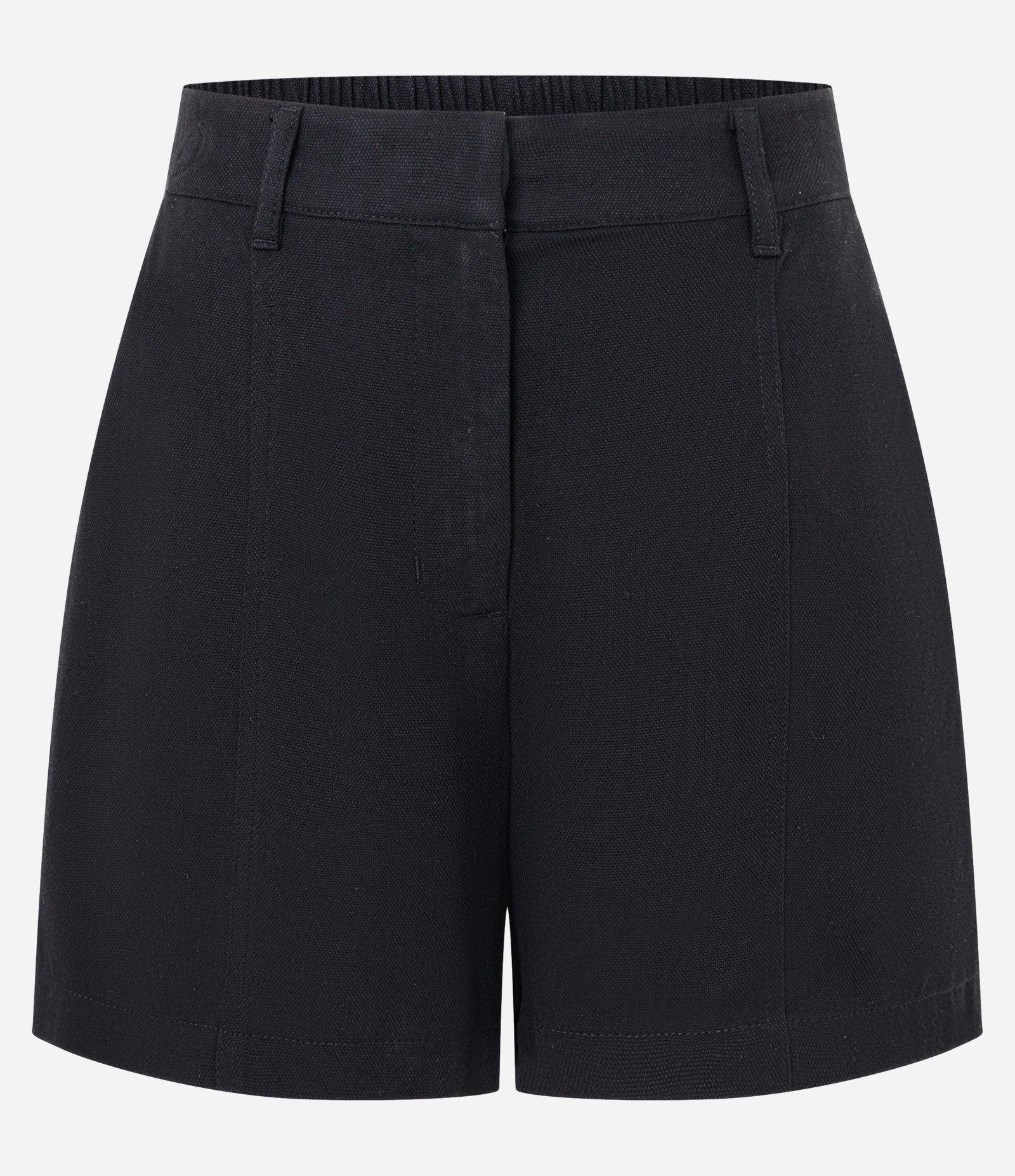 Short Curto Alfaiatado em Viscose Twill Preto 6