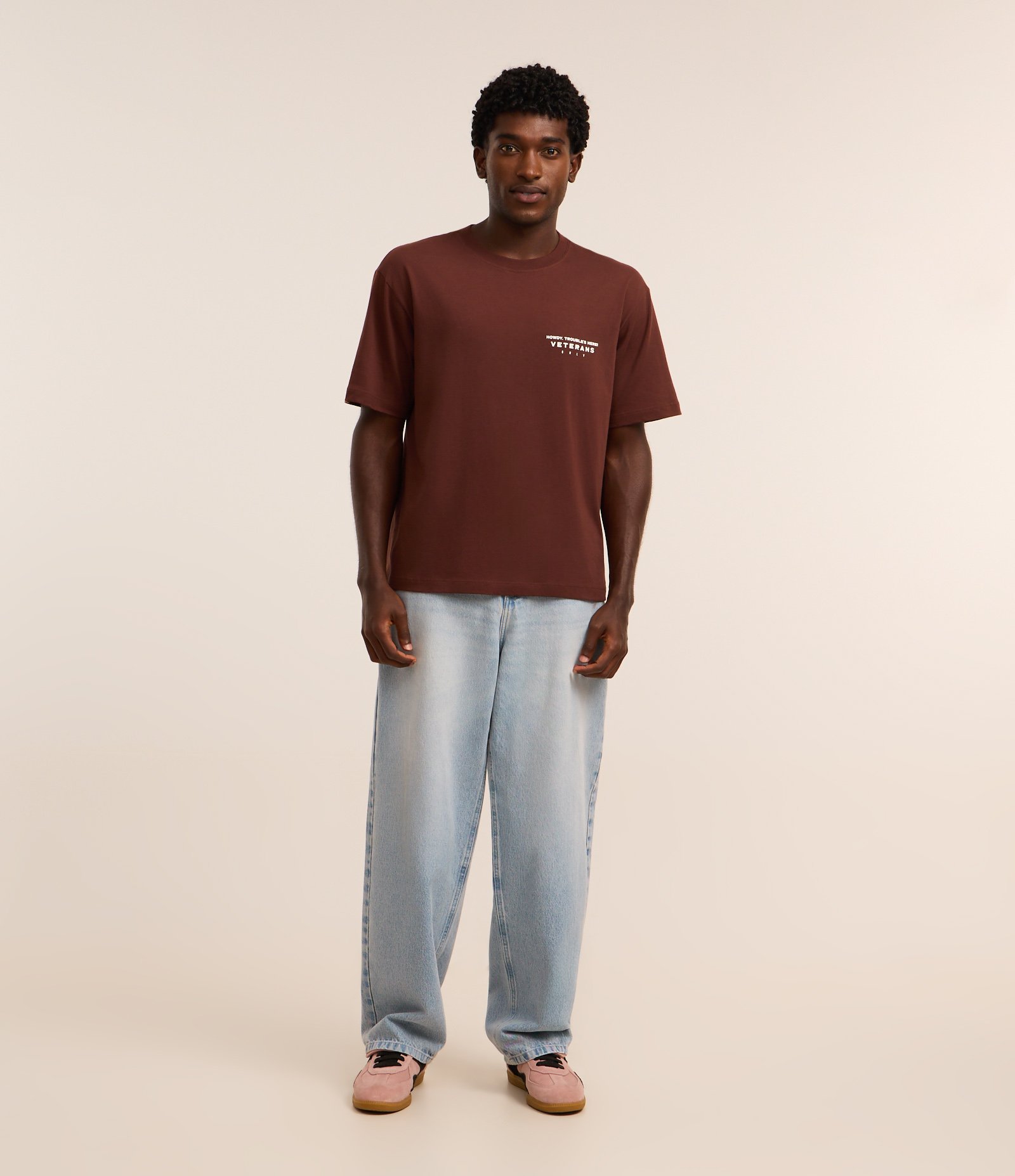 Calça Super Baggy em Jeans com Bolso Faca Frontal Azul Claro 2