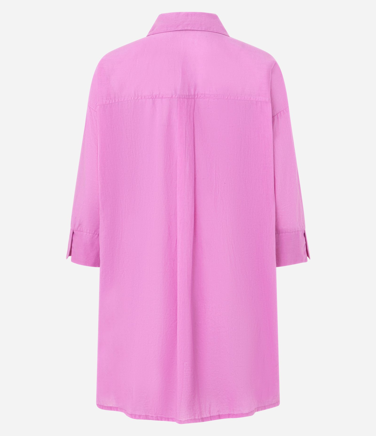 Saída de Praia Camisa em Voal com Mangas 3/4 Rosa 5