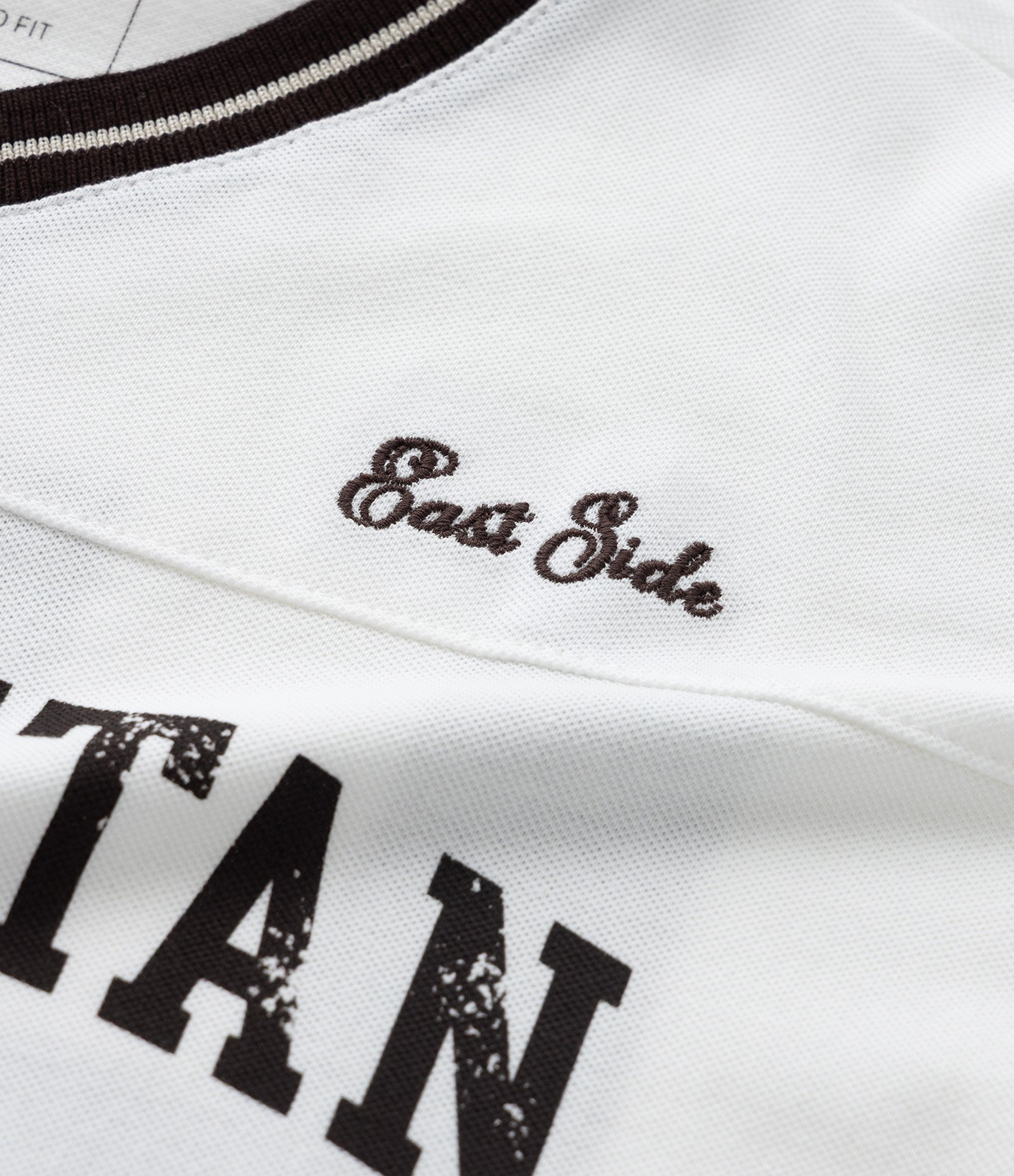 Camiseta Esportiva Infantil com Lettering Manhattan - Tam 5 a 14 Anos Branco 6