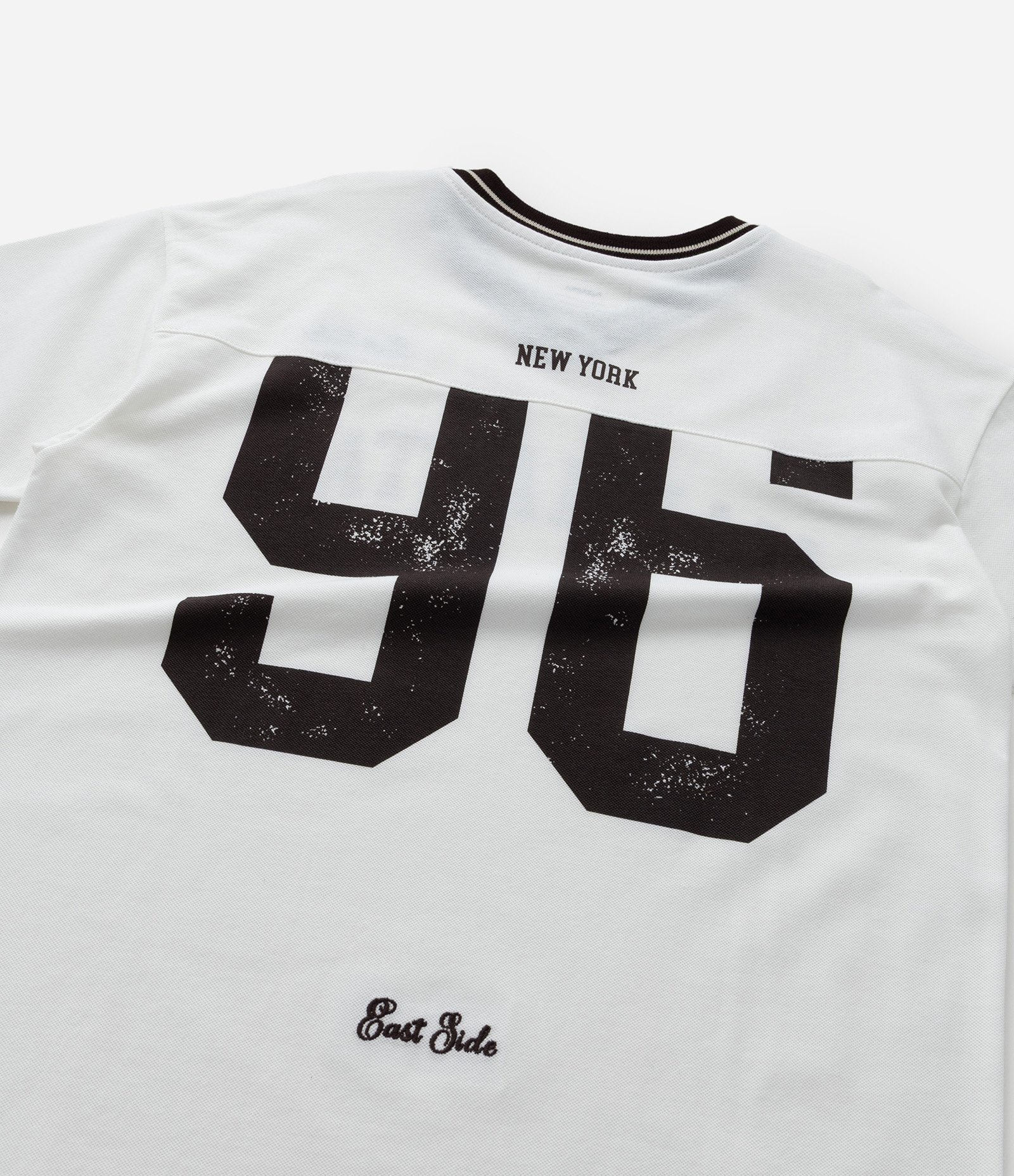 Camiseta Esportiva Infantil com Lettering Manhattan - Tam 5 a 14 Anos Branco 7