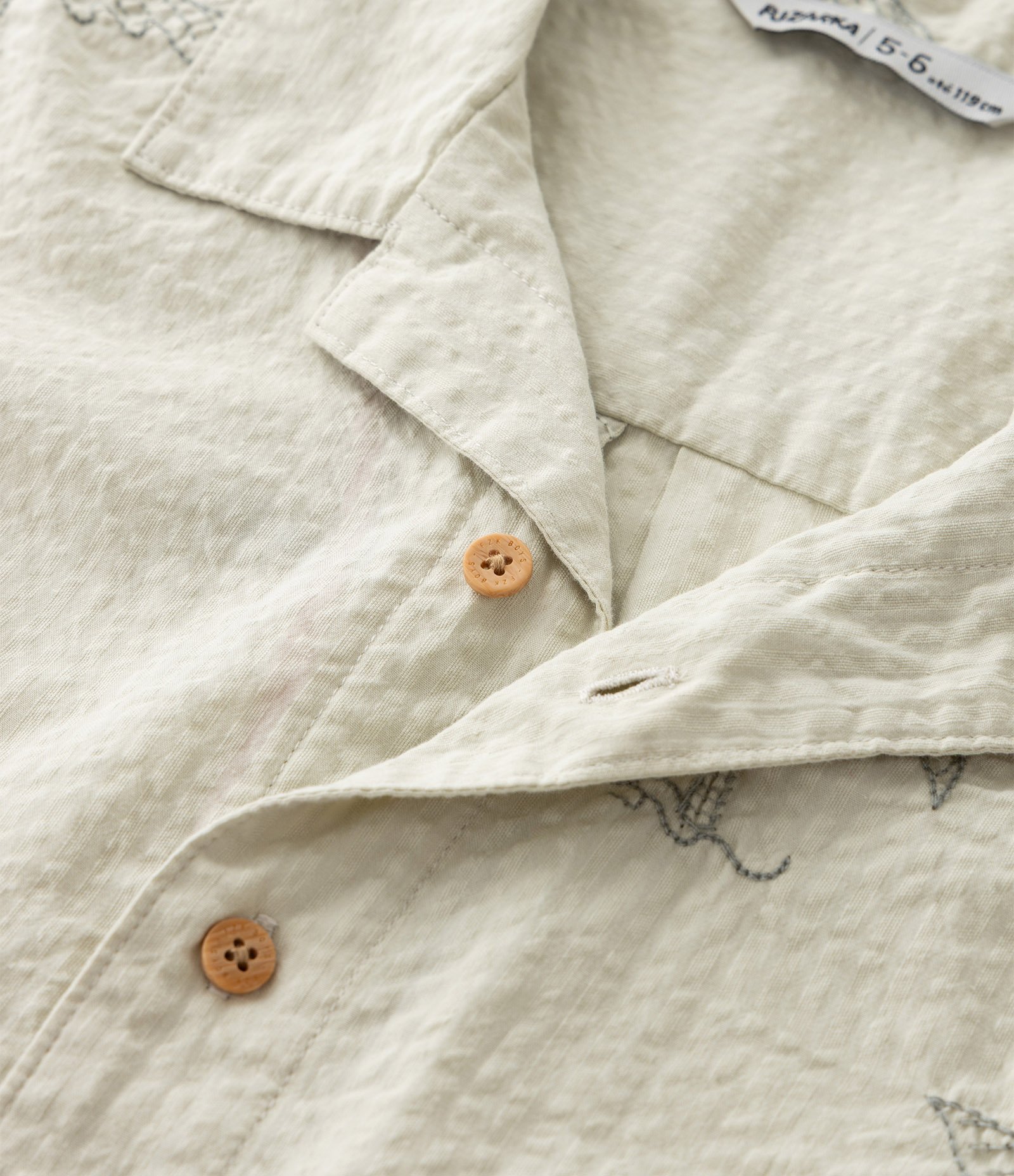 Camisa Infantil Com Estampa Coqueiros E Barcos - Tam 5 a 14 Anos Verde Claro 5