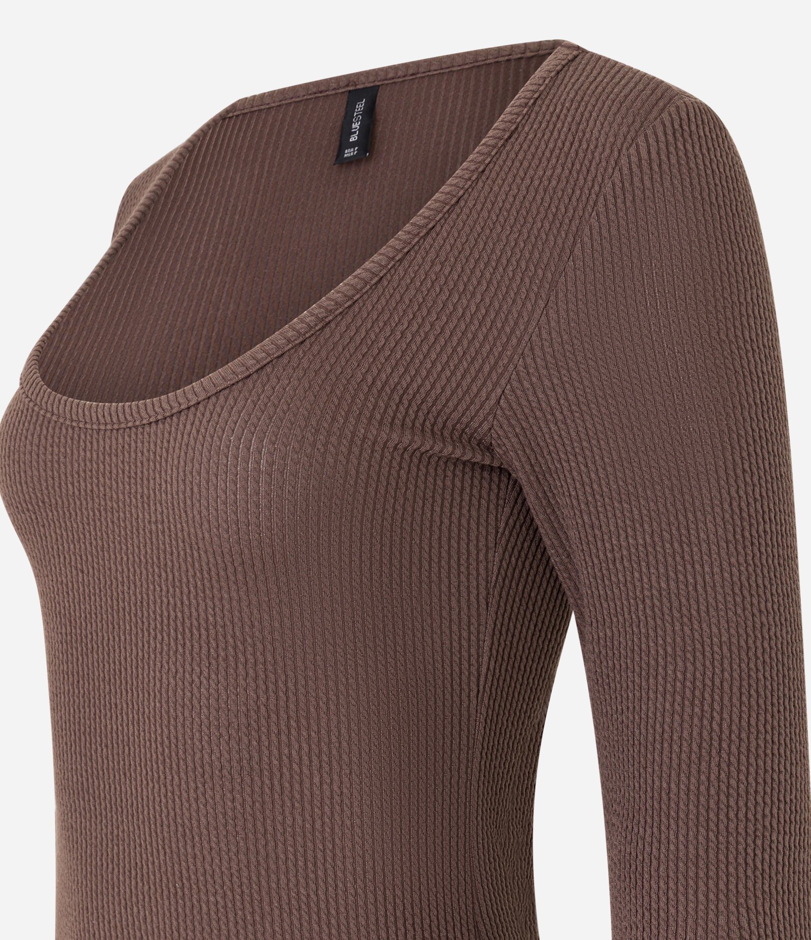 Vestido Curto em Jacquard com Babados na Saia Marrom 4