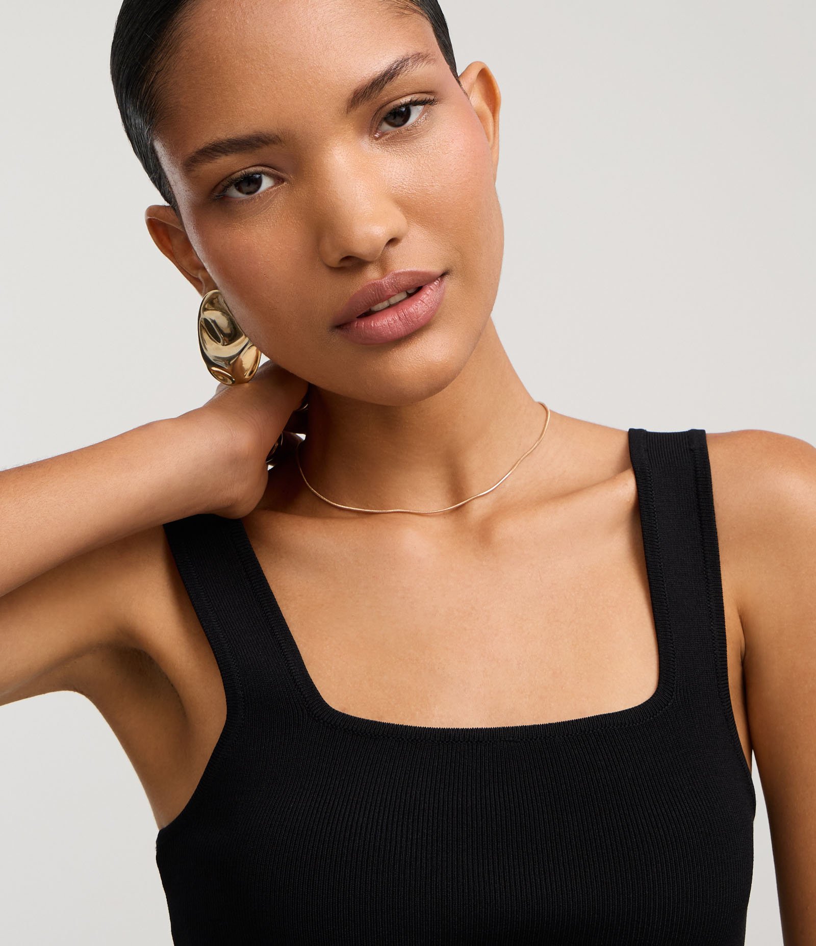 Blusa Peplum em Tricô com Decote Quadrado Preto 3