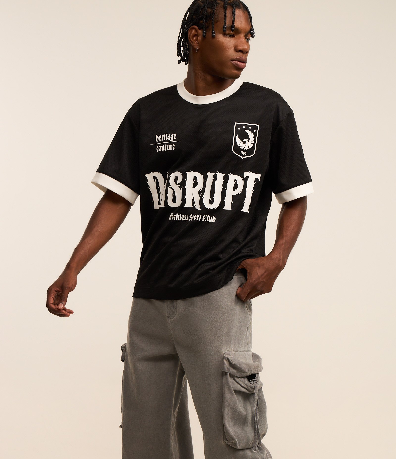 Calça Super Baggy em Sarja Estonada com Lavagem Cinza 4