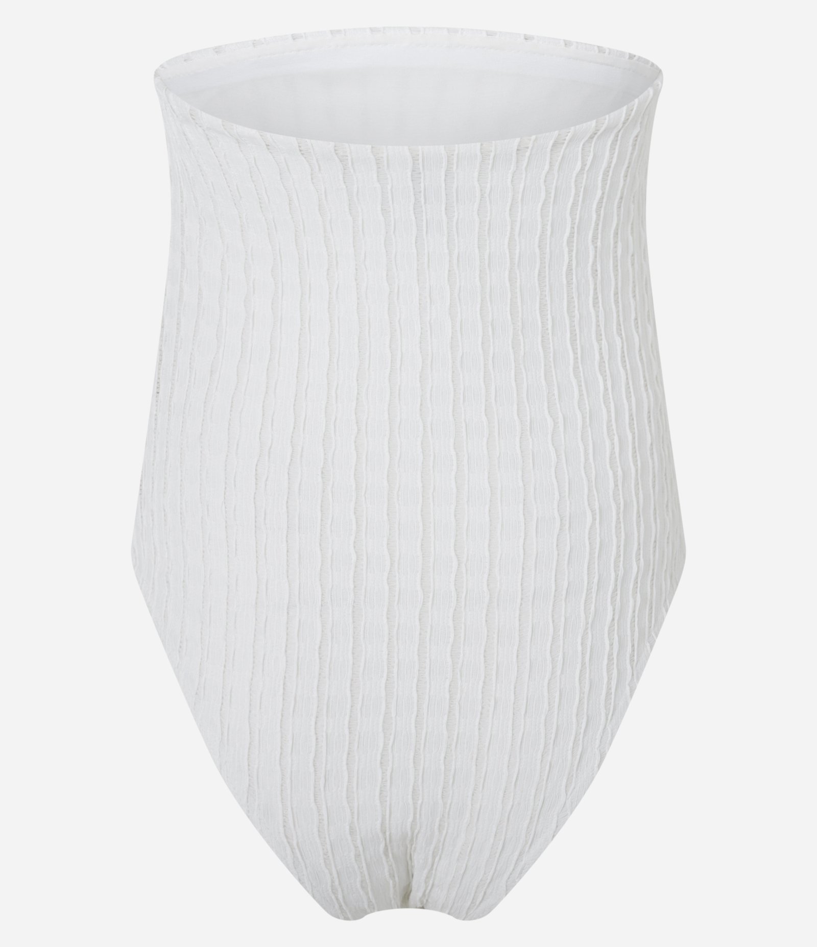 Body Texturizado com Decote Tomara que Caia Branco 8