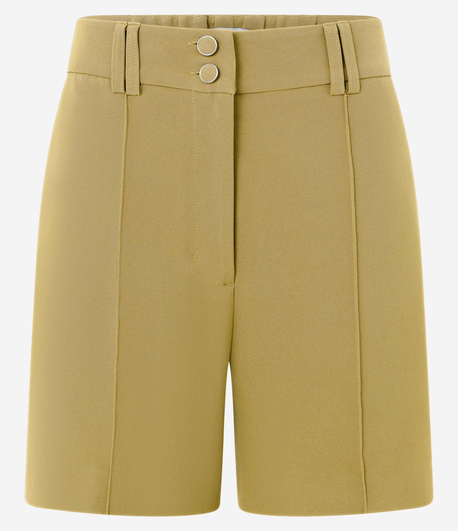 Short Alfaiatado Cintura Alta com Frisos e Botões Duplos Verde 5